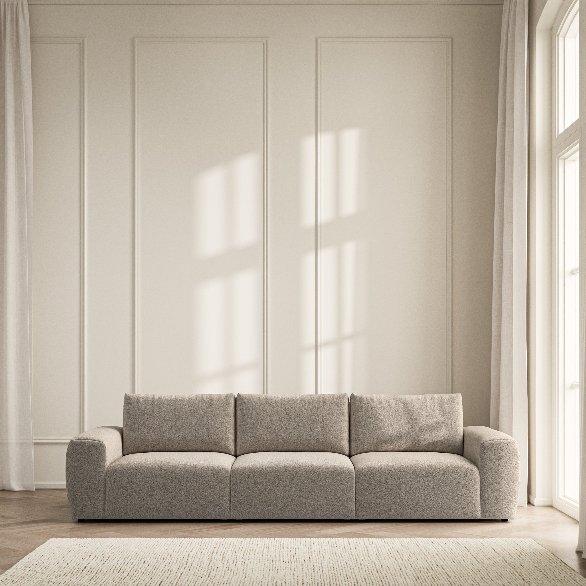 Luna Large Sofa - Bouclé