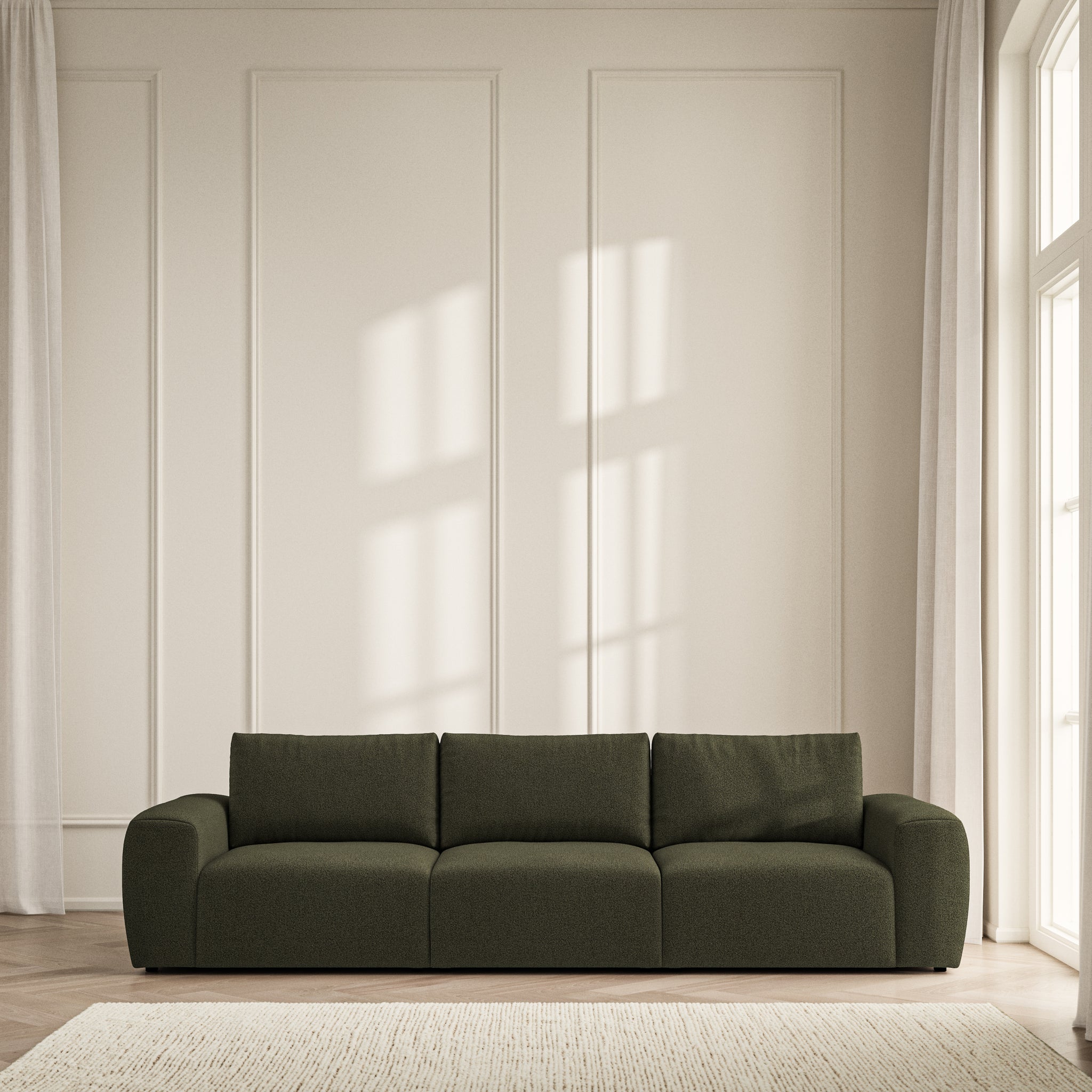 Luna Large Sofa - Bouclé