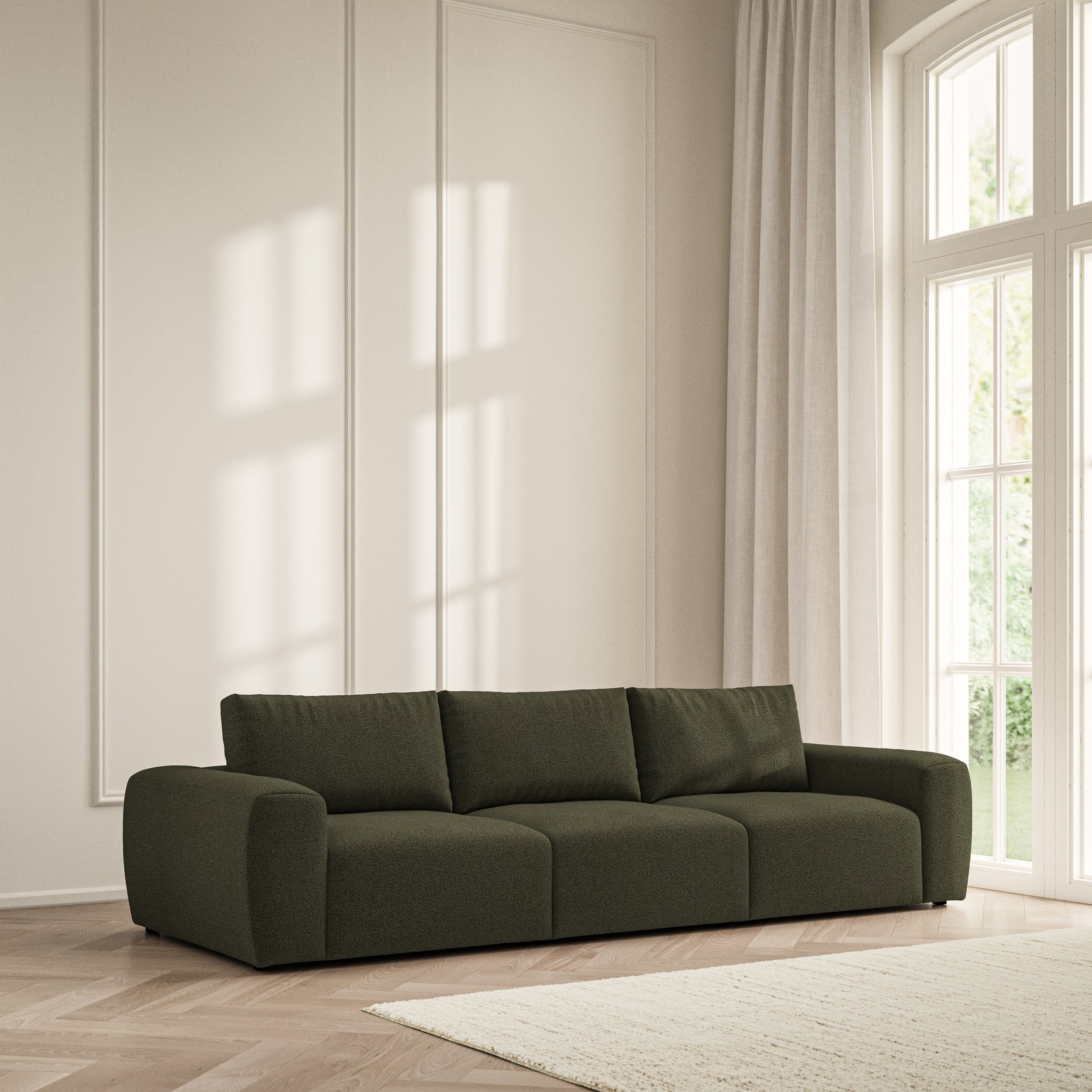 Luna Large Sofa - Bouclé