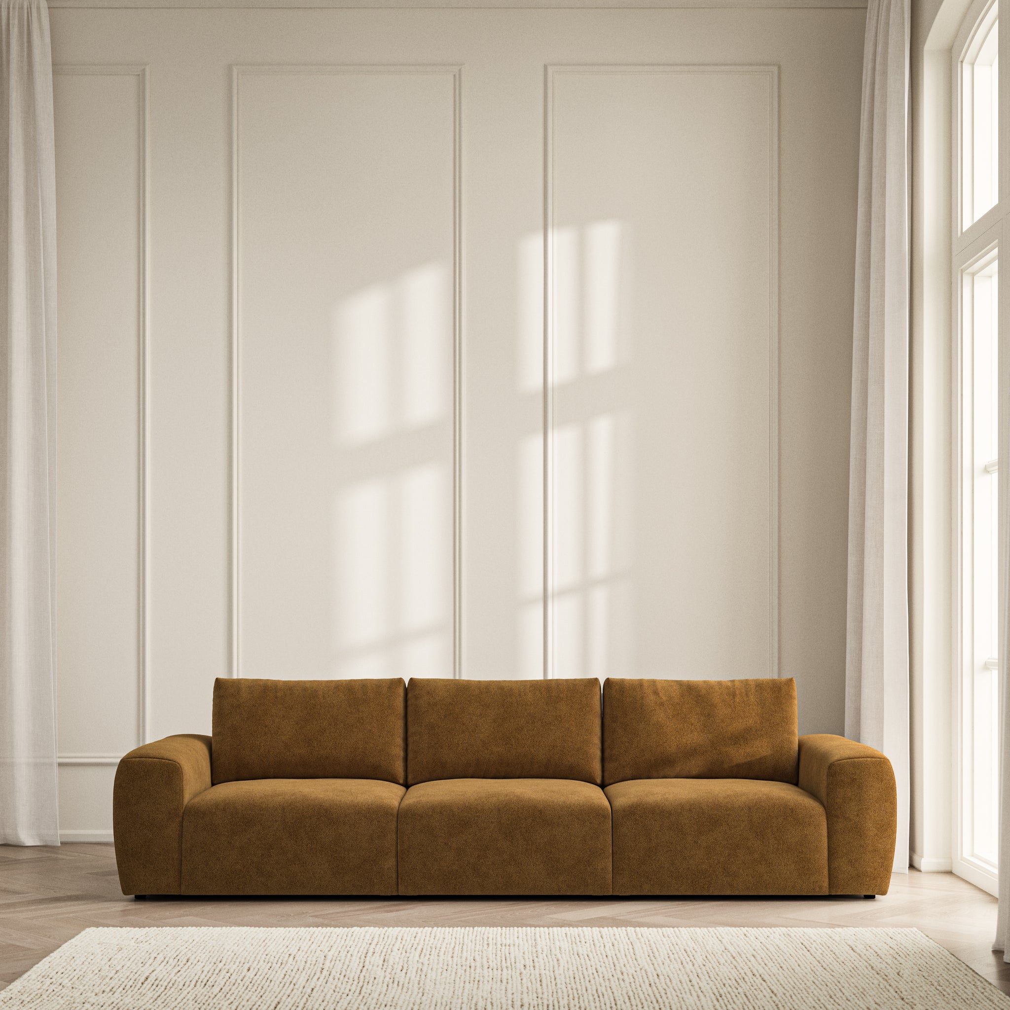 Luna Large Sofa - Soft Bouclé
