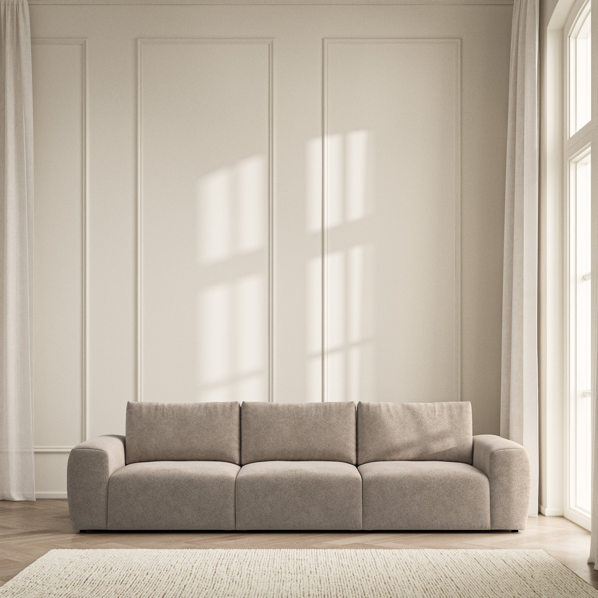 Luna Large Sofa - Soft Bouclé