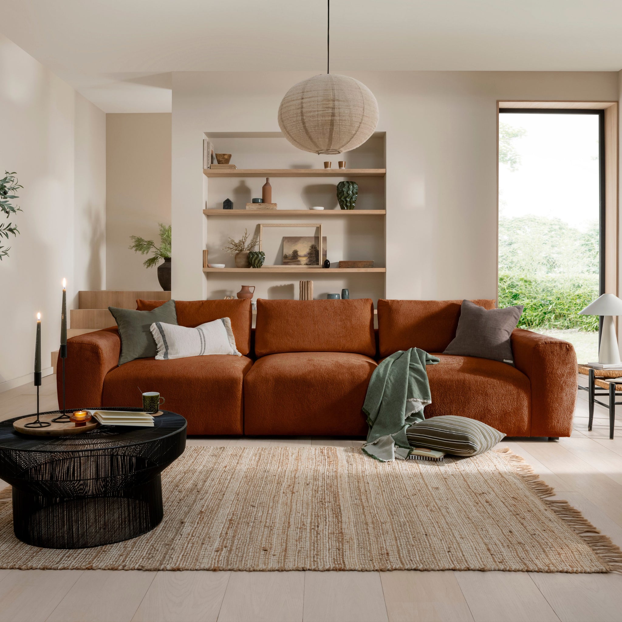 Luna Large Sofa - Soft Bouclé