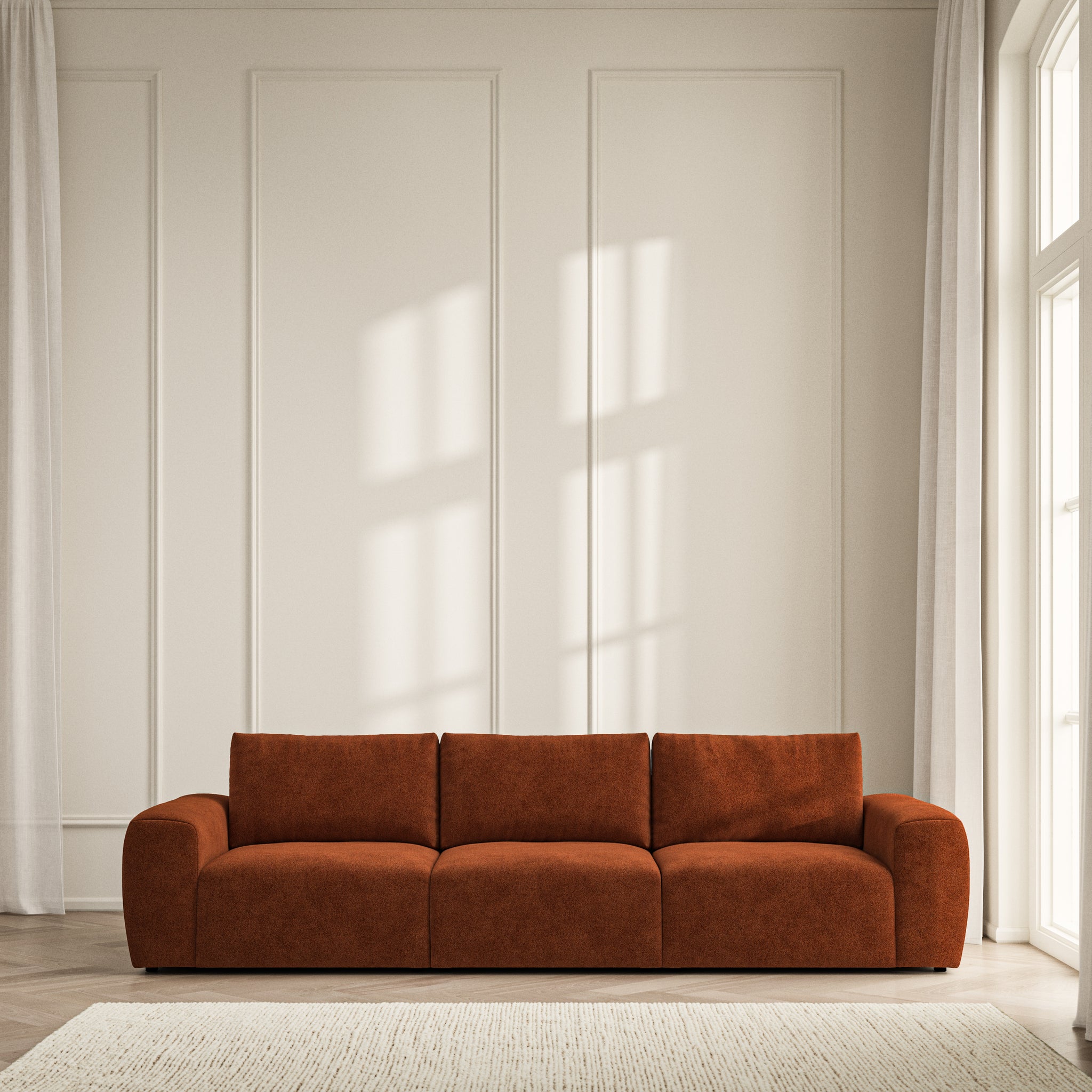 Luna Large Sofa - Soft Bouclé