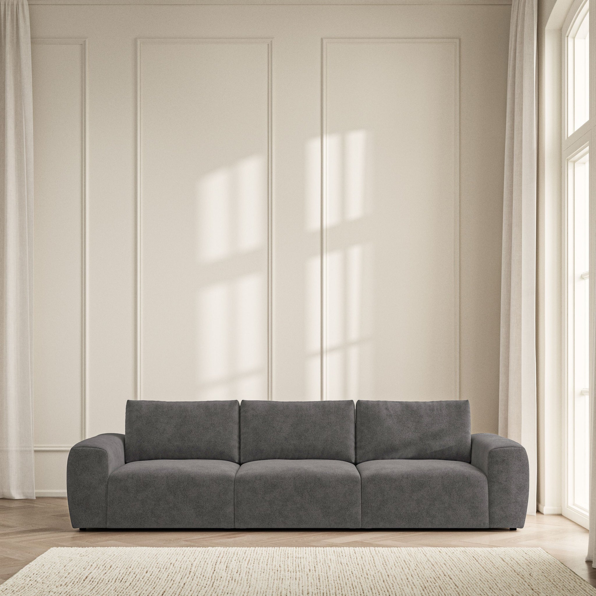 Luna Large Sofa - Soft Bouclé