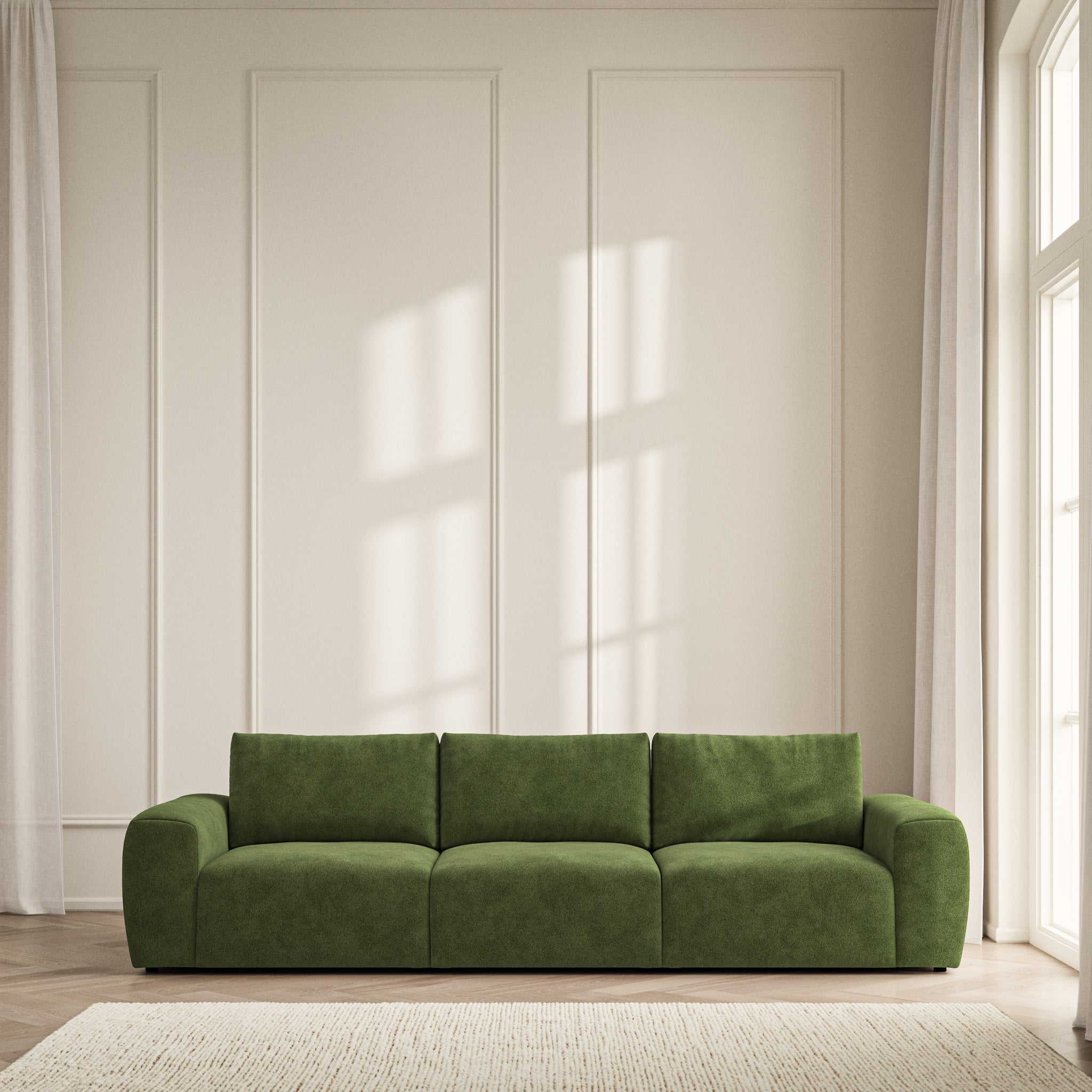 Luna Large Sofa - Soft Bouclé