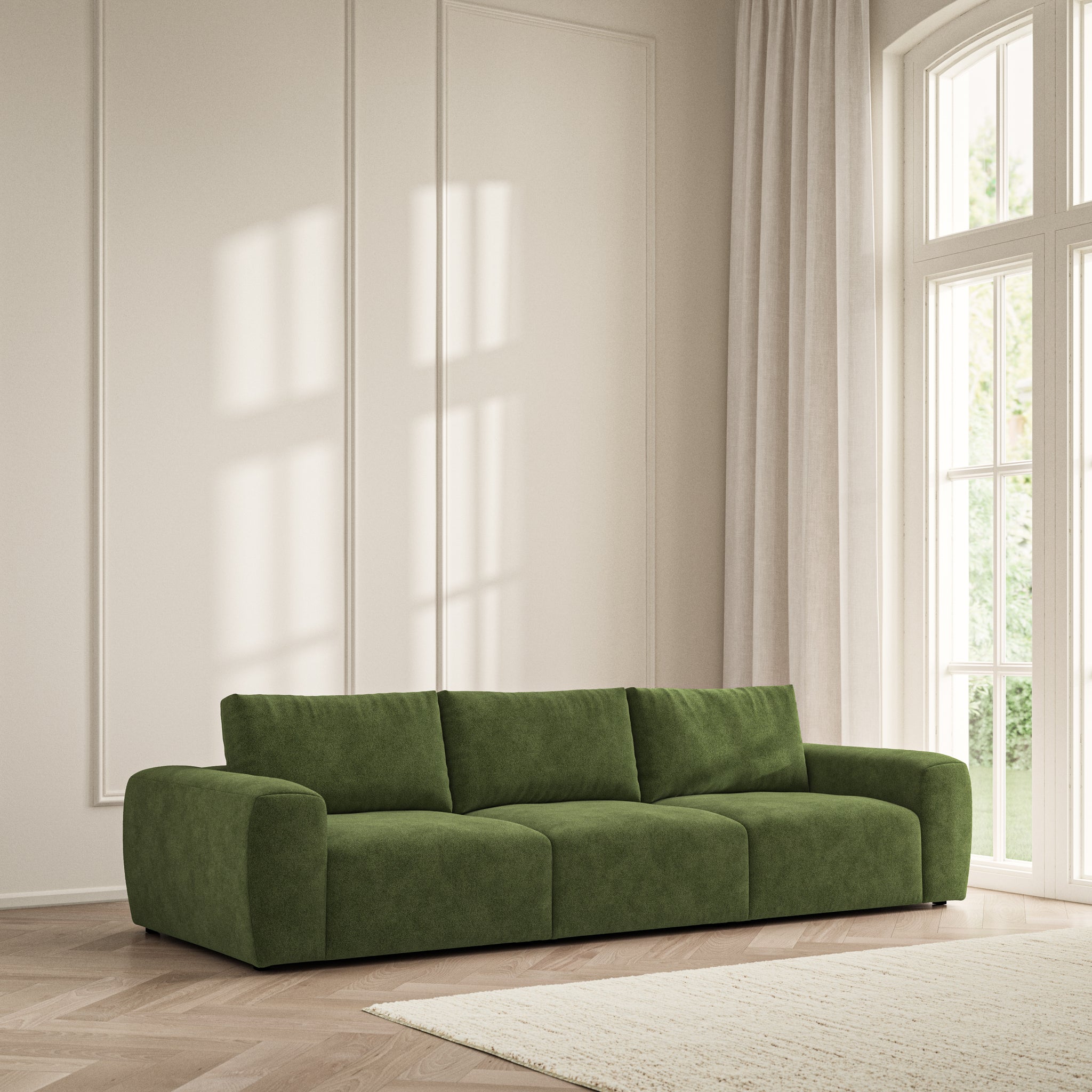 Luna Large Sofa - Soft Bouclé