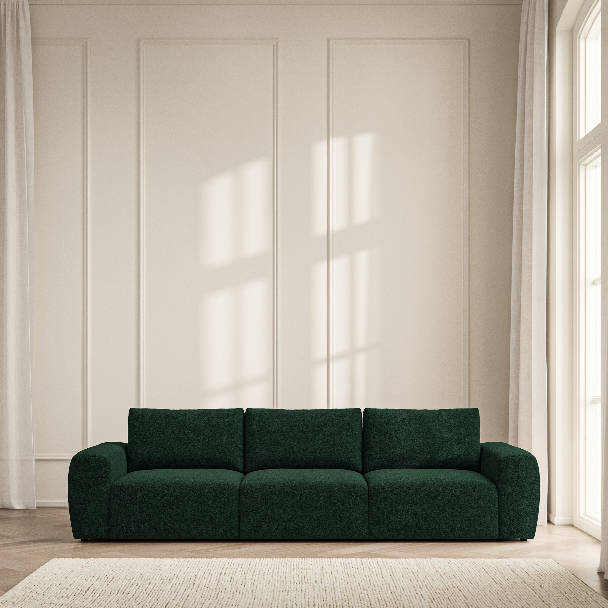 Luna Large Sofa - Soft Teddy