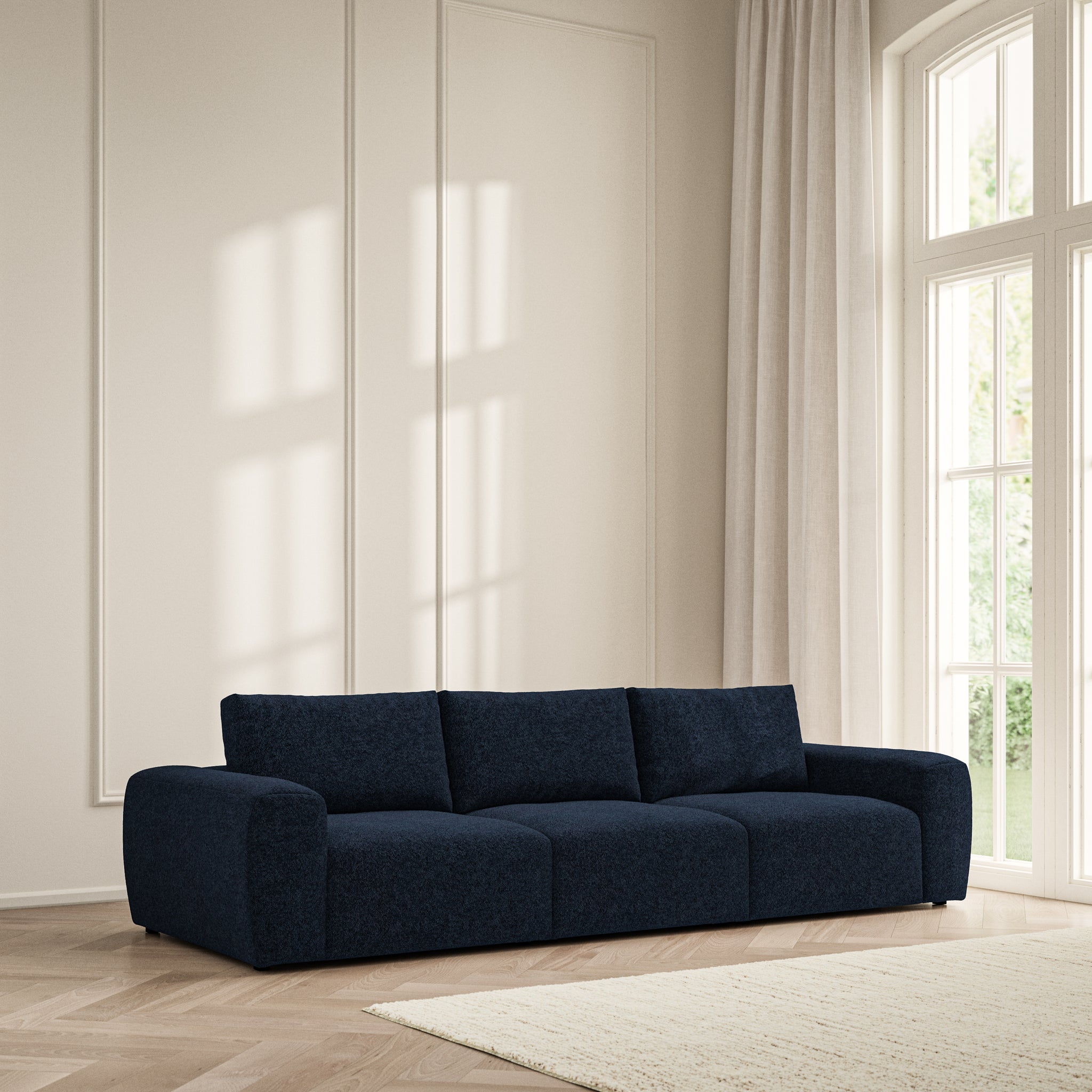 Luna Large Sofa - Soft Teddy