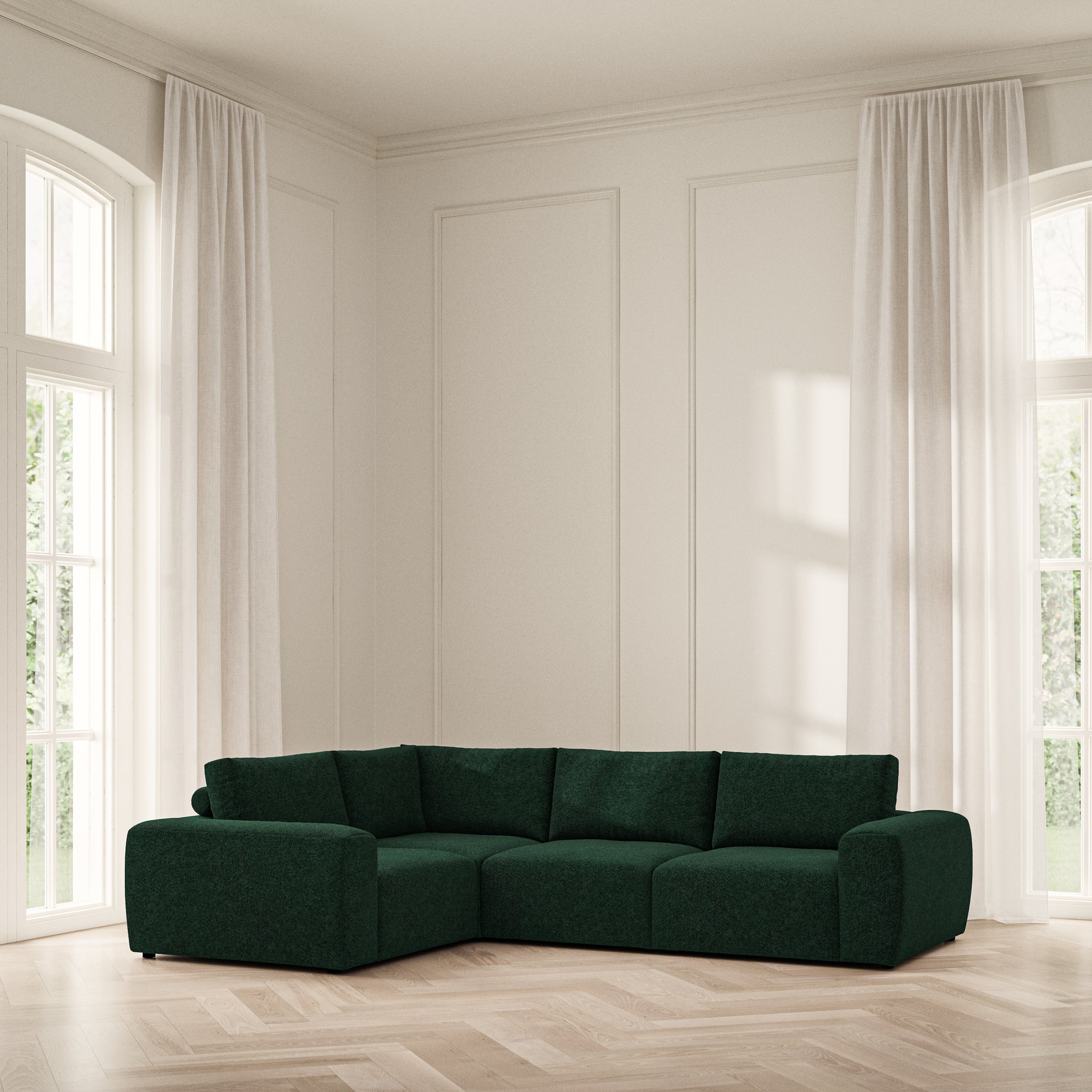 Luna Medium Corner - Soft Teddy