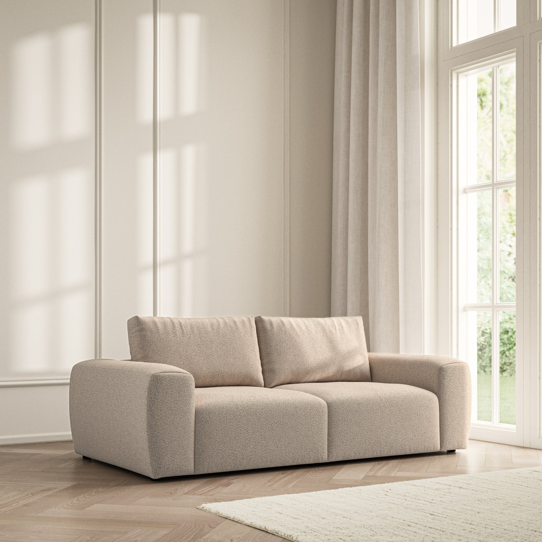 Luna Medium Sofa - Bouclé