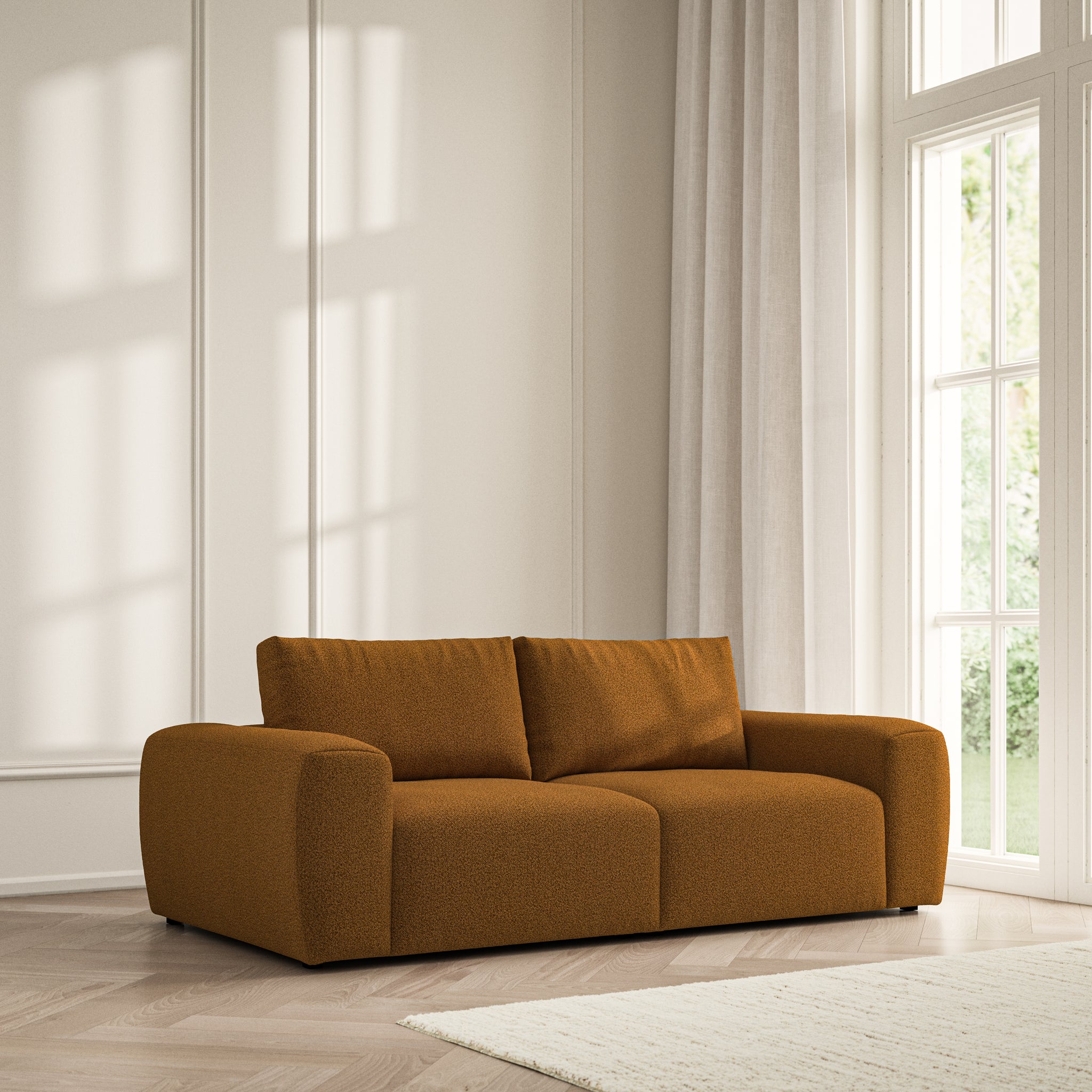 Luna Medium Sofa - Bouclé