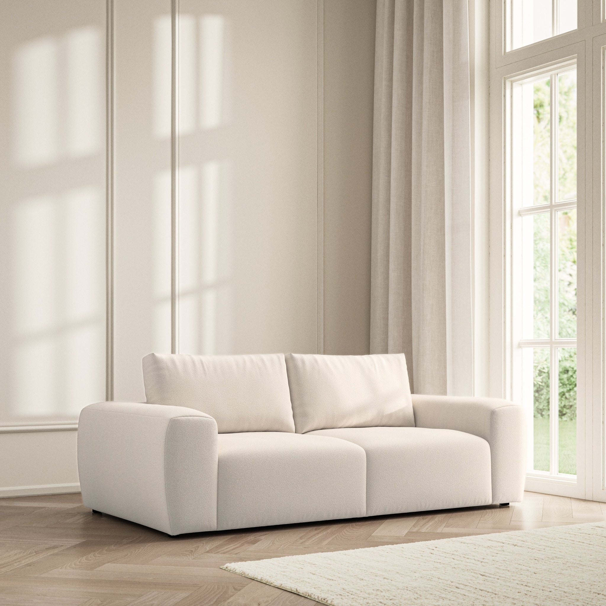 Luna Medium Sofa - Bouclé