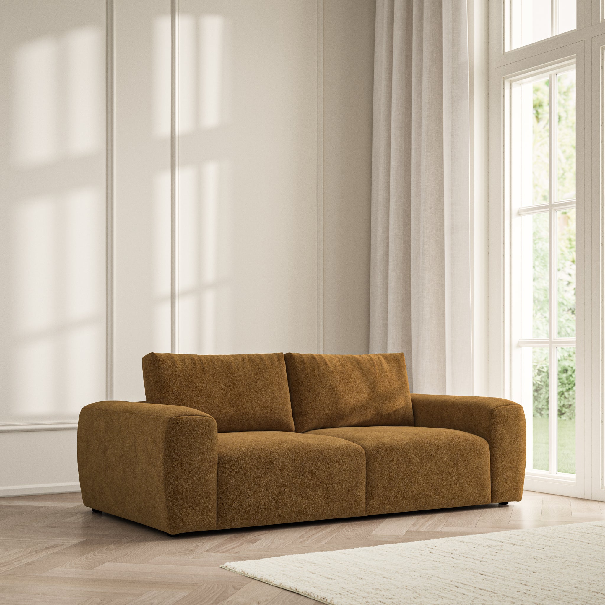 Luna Medium Sofa - Soft Bouclé