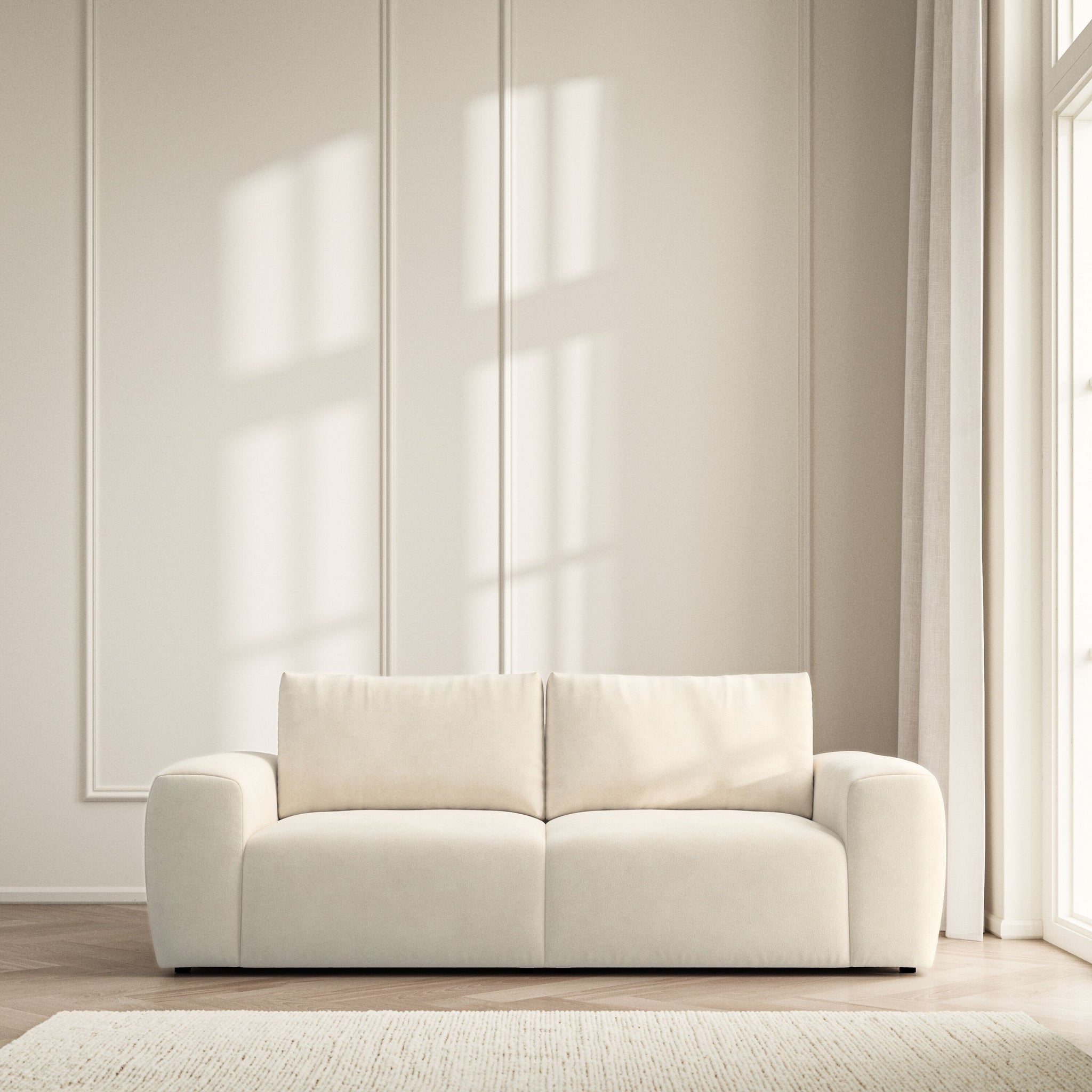 Luna Medium Sofa - Soft Bouclé