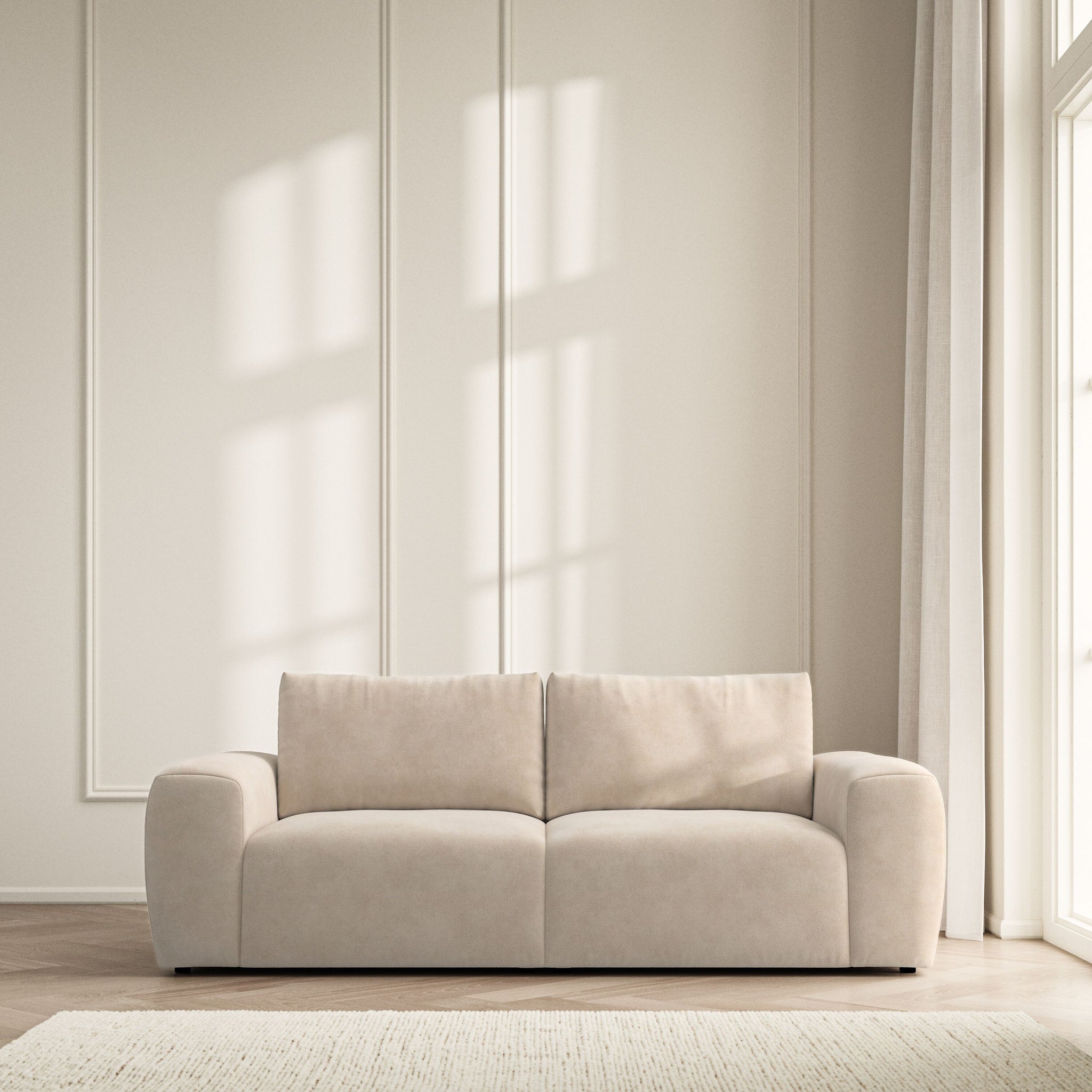 Luna Medium Sofa - Soft Bouclé