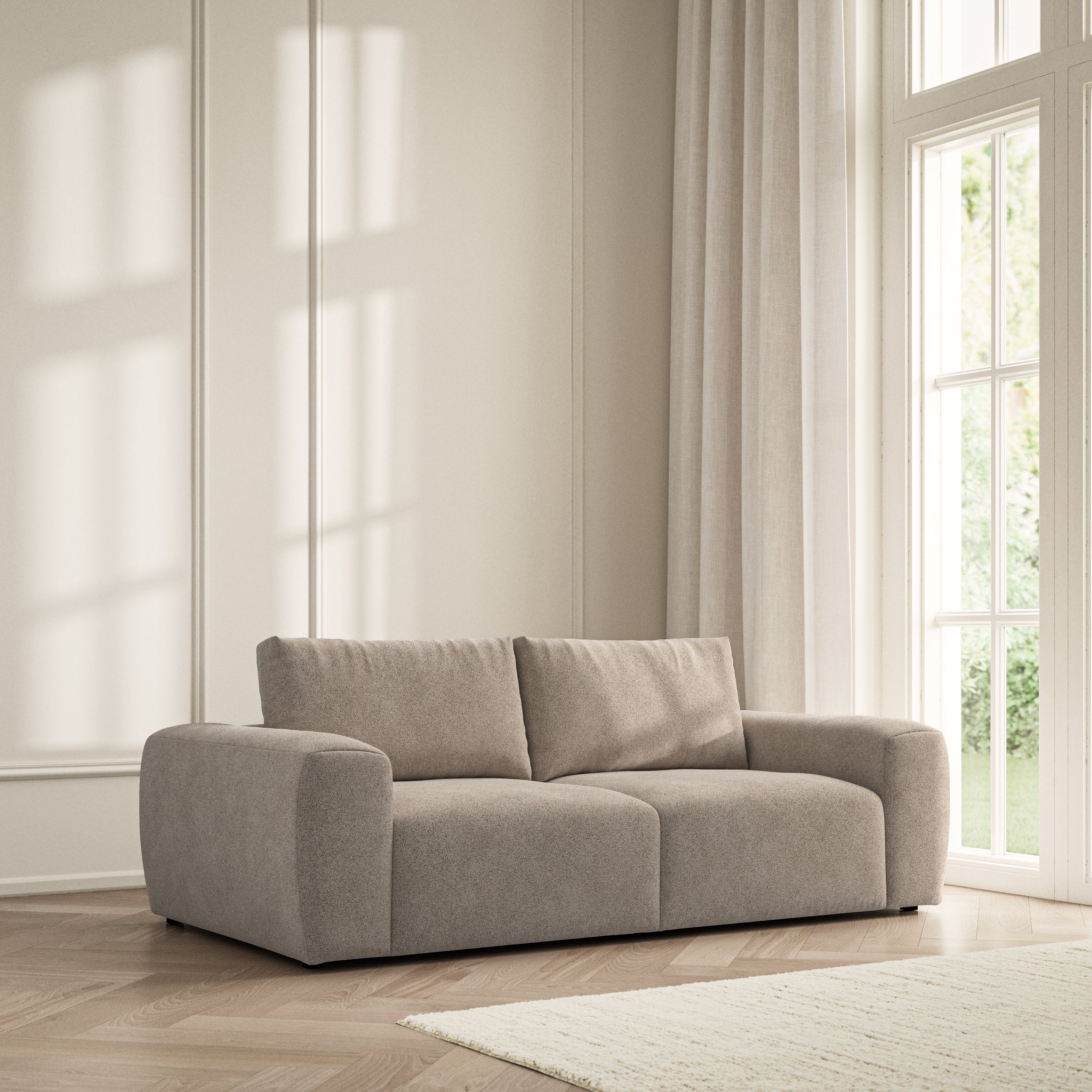 Luna Medium Sofa - Soft Bouclé