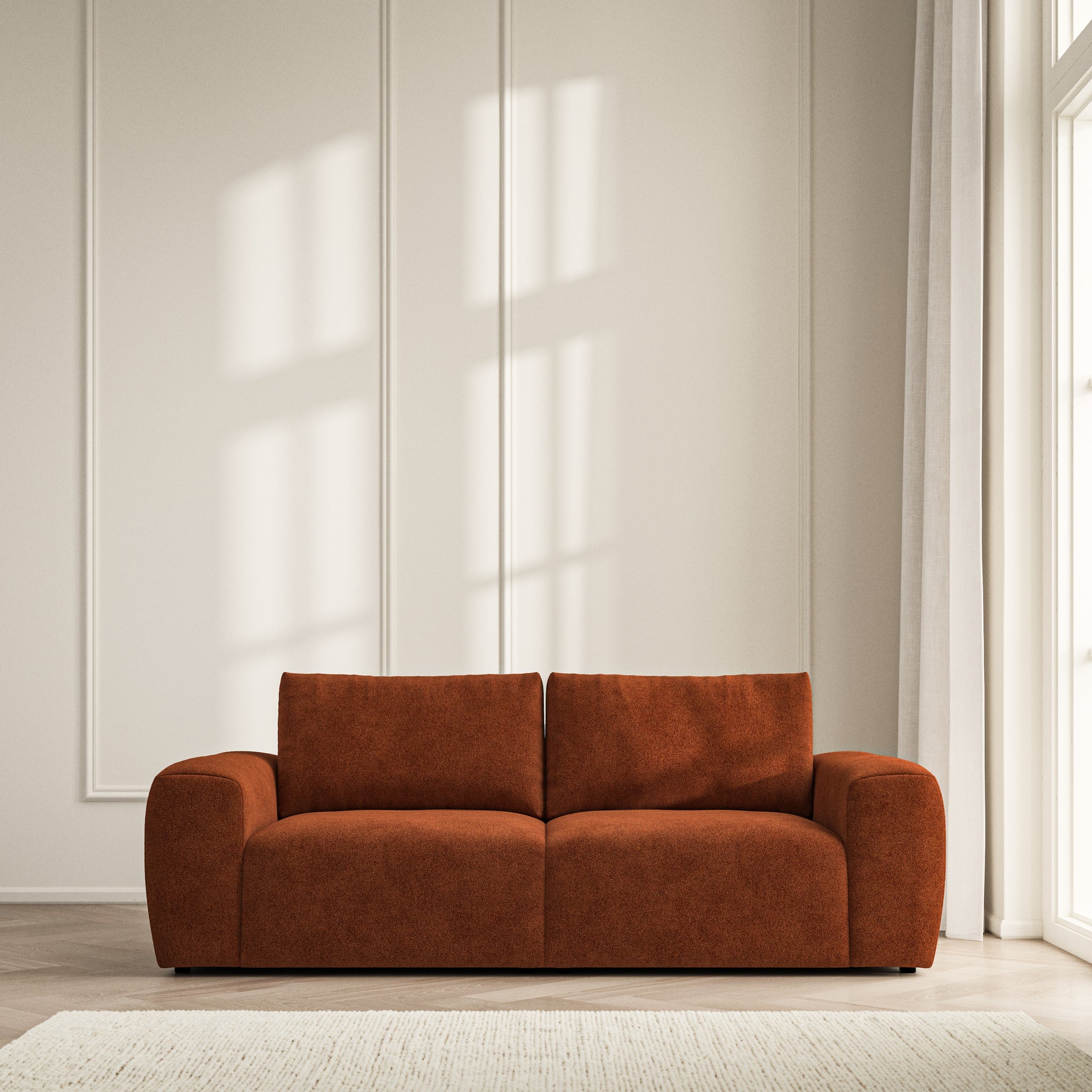 Luna Medium Sofa - Soft Bouclé