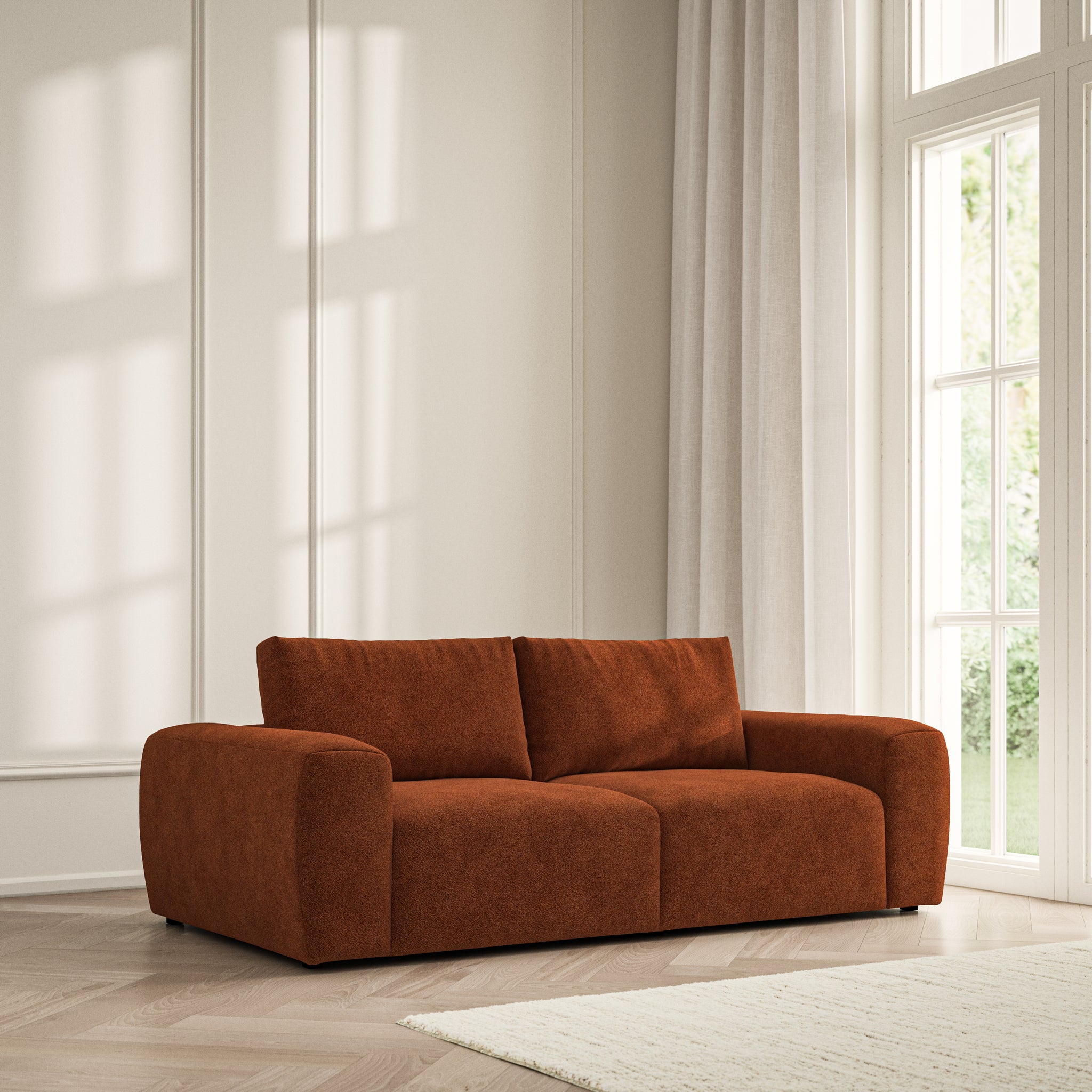 Luna Medium Sofa - Soft Bouclé