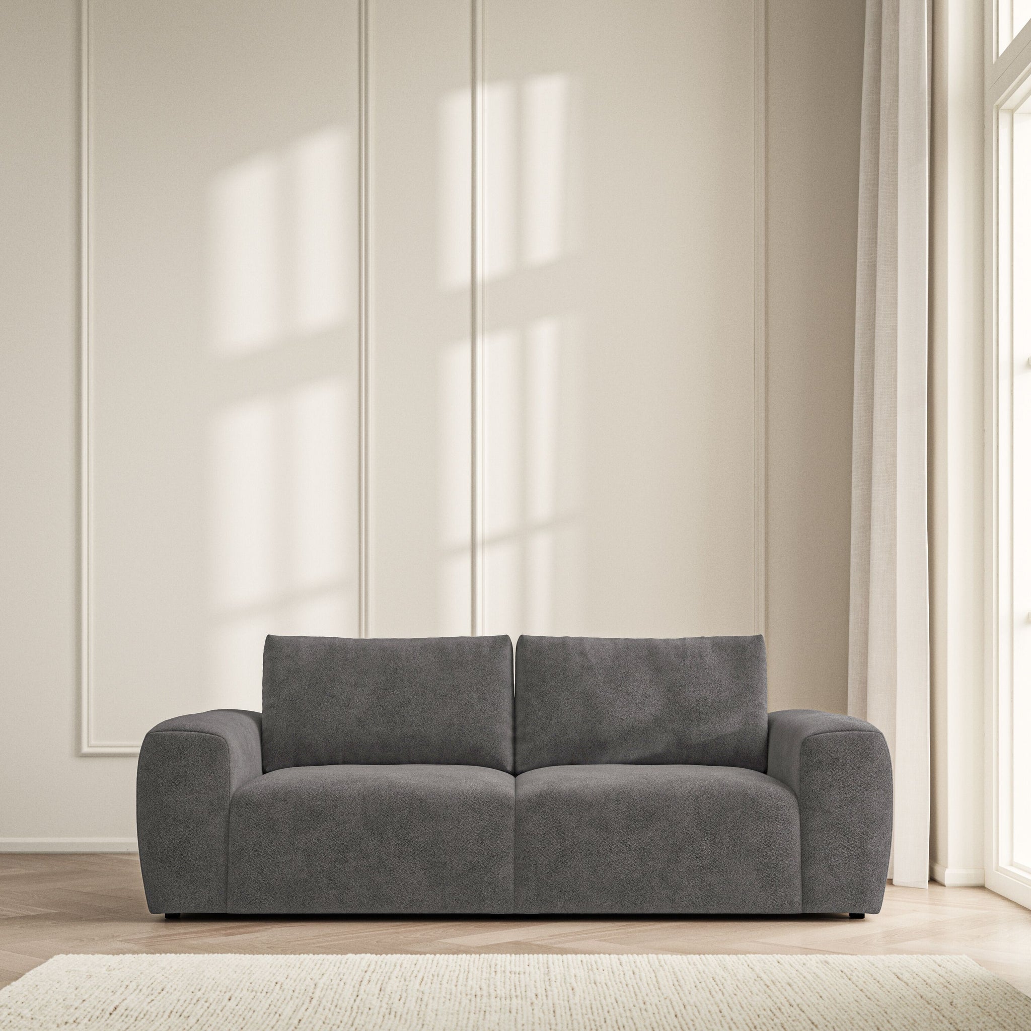 Luna Medium Sofa - Soft Bouclé