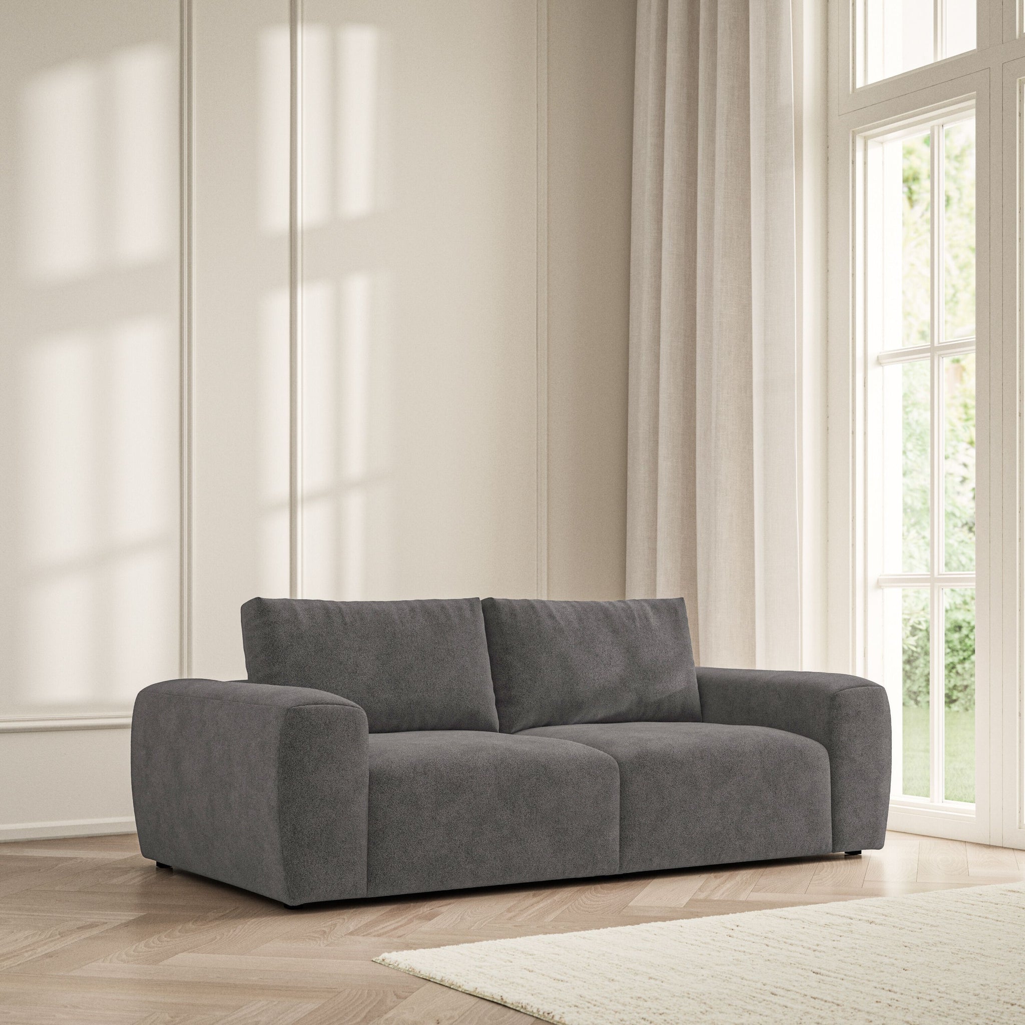Luna Medium Sofa - Soft Bouclé