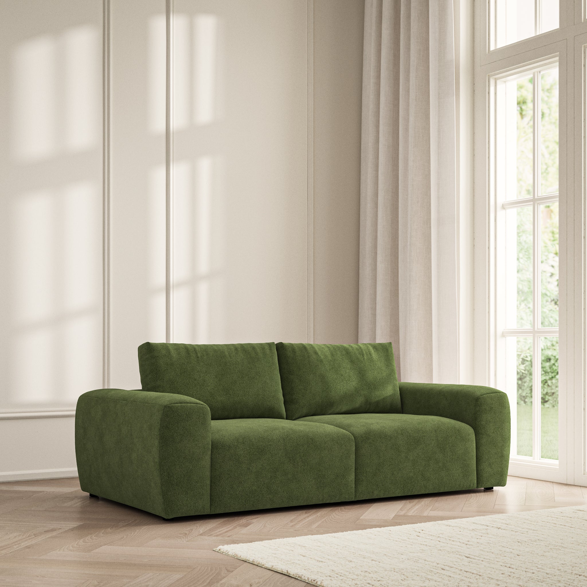 Luna Medium Sofa - Soft Bouclé