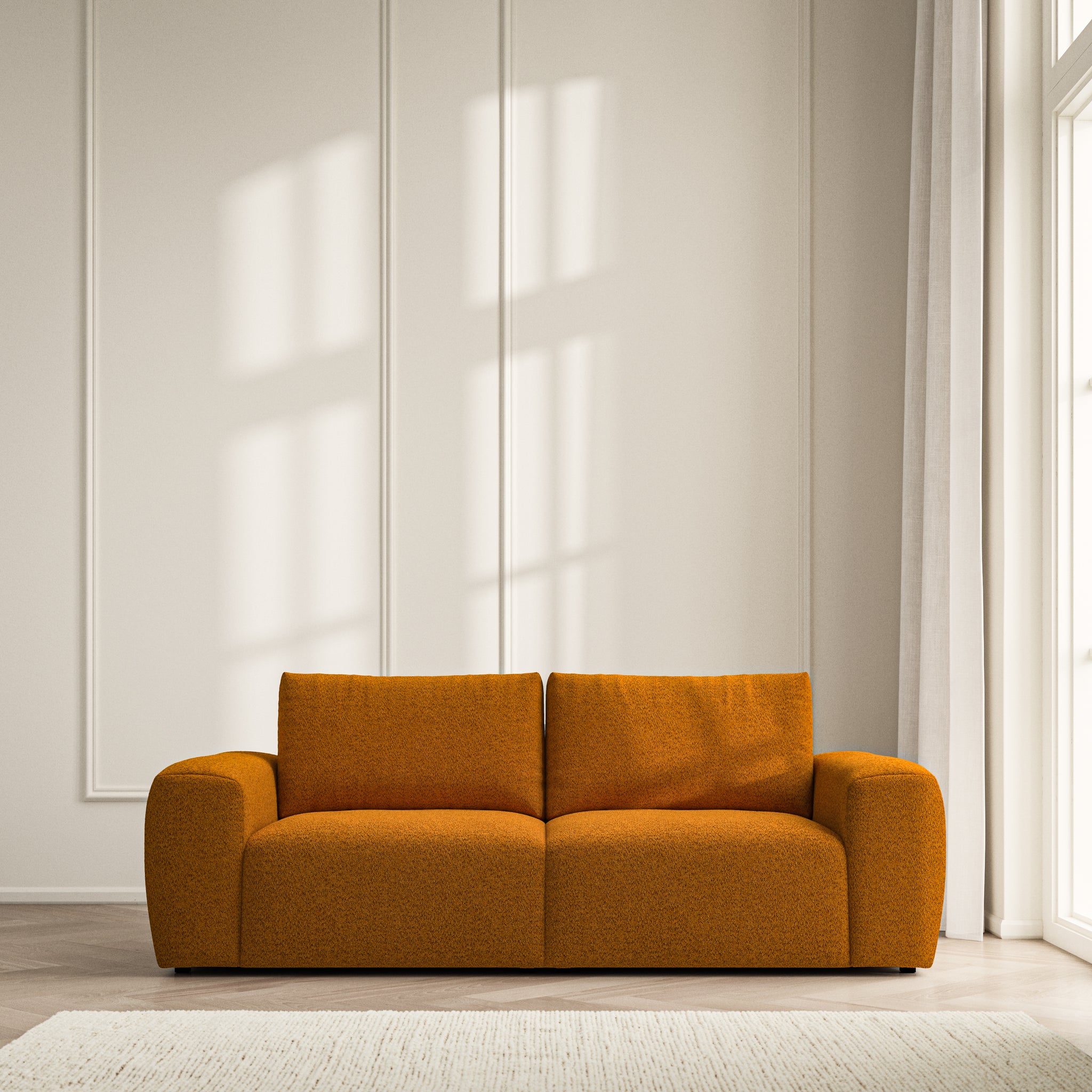Luna Medium Sofa - Soft Teddy