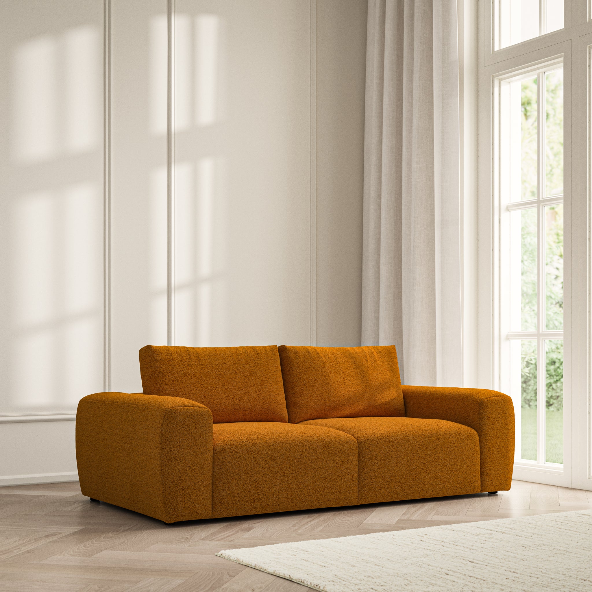 Luna Medium Sofa - Soft Teddy