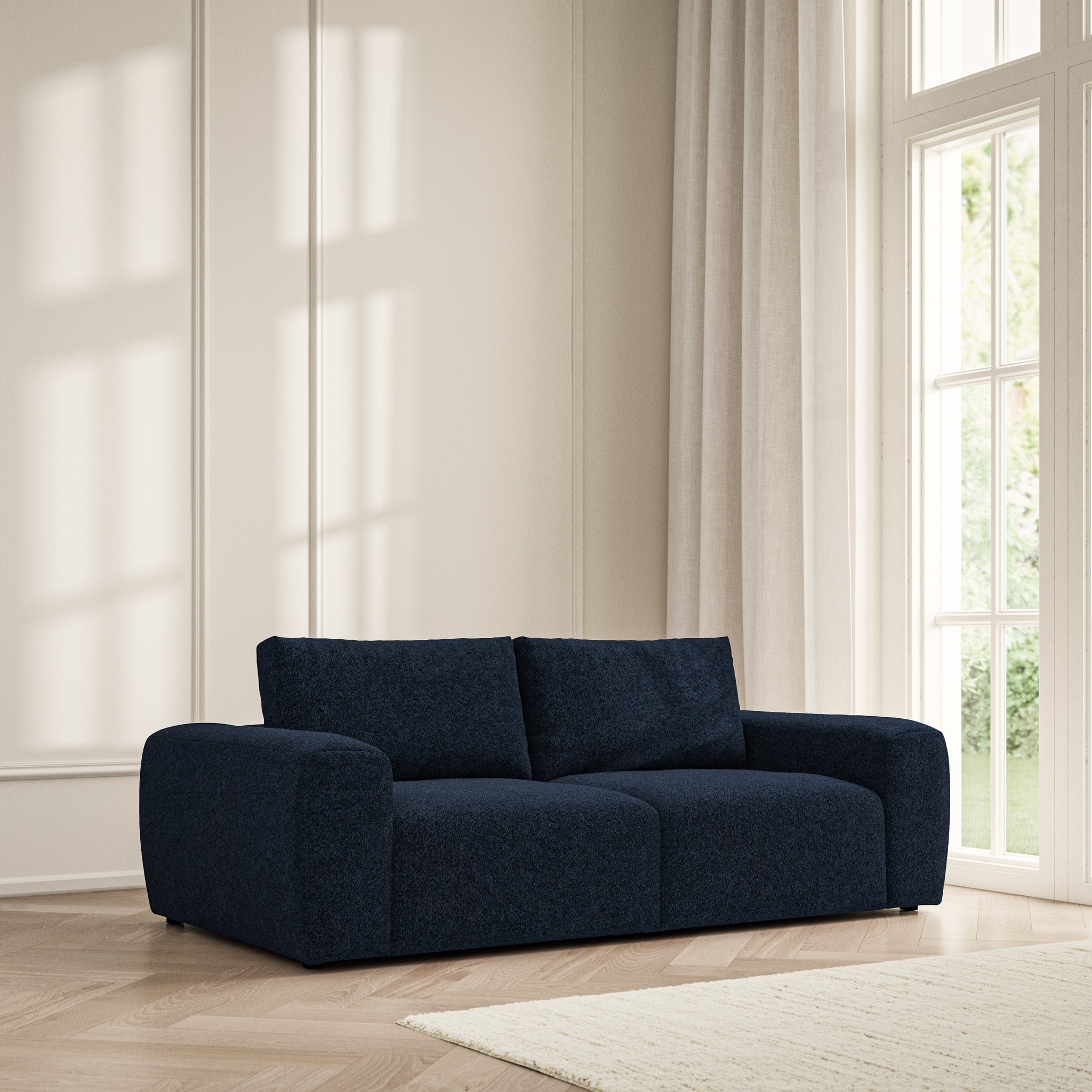 Luna Medium Sofa - Soft Teddy