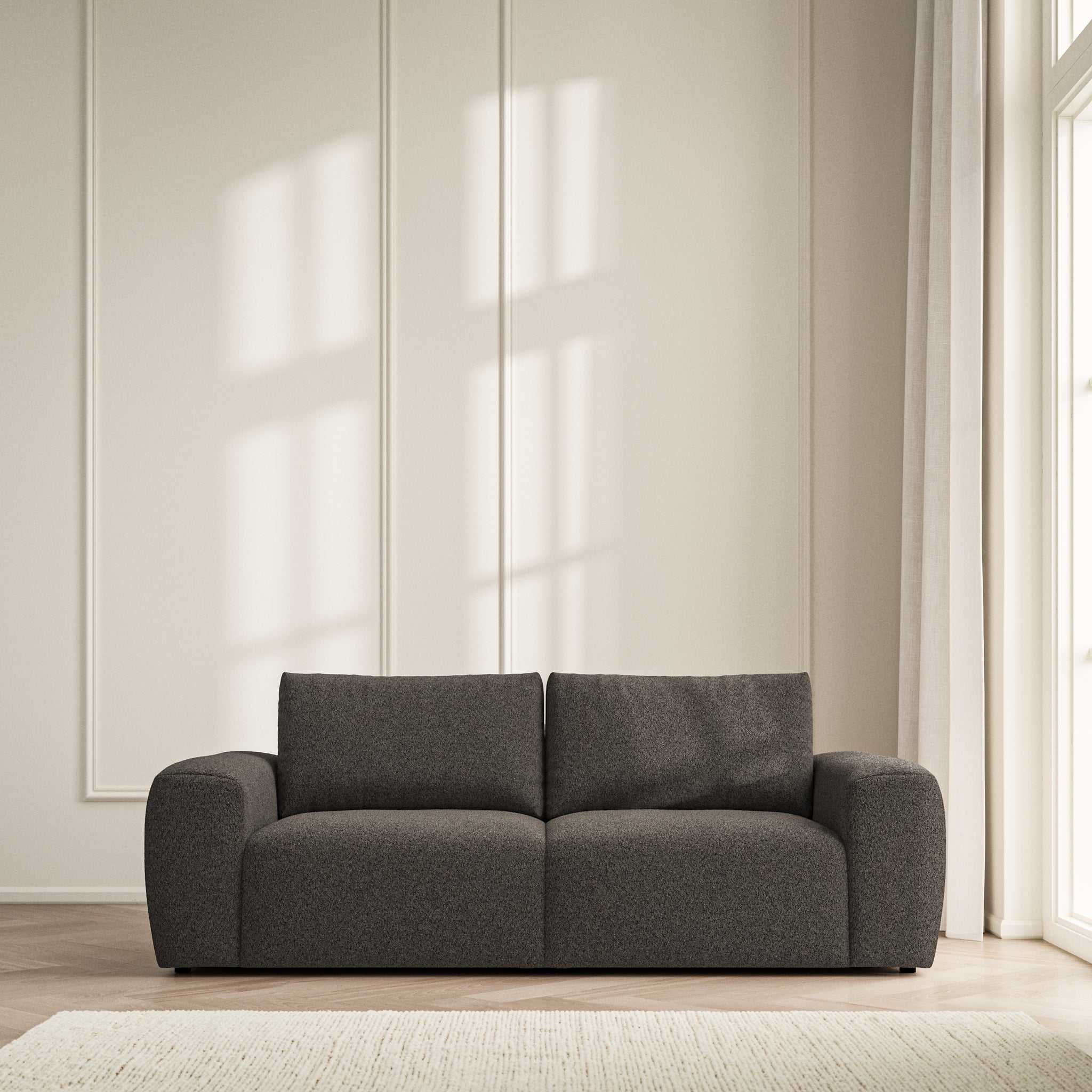 Luna Medium Sofa - Soft Teddy