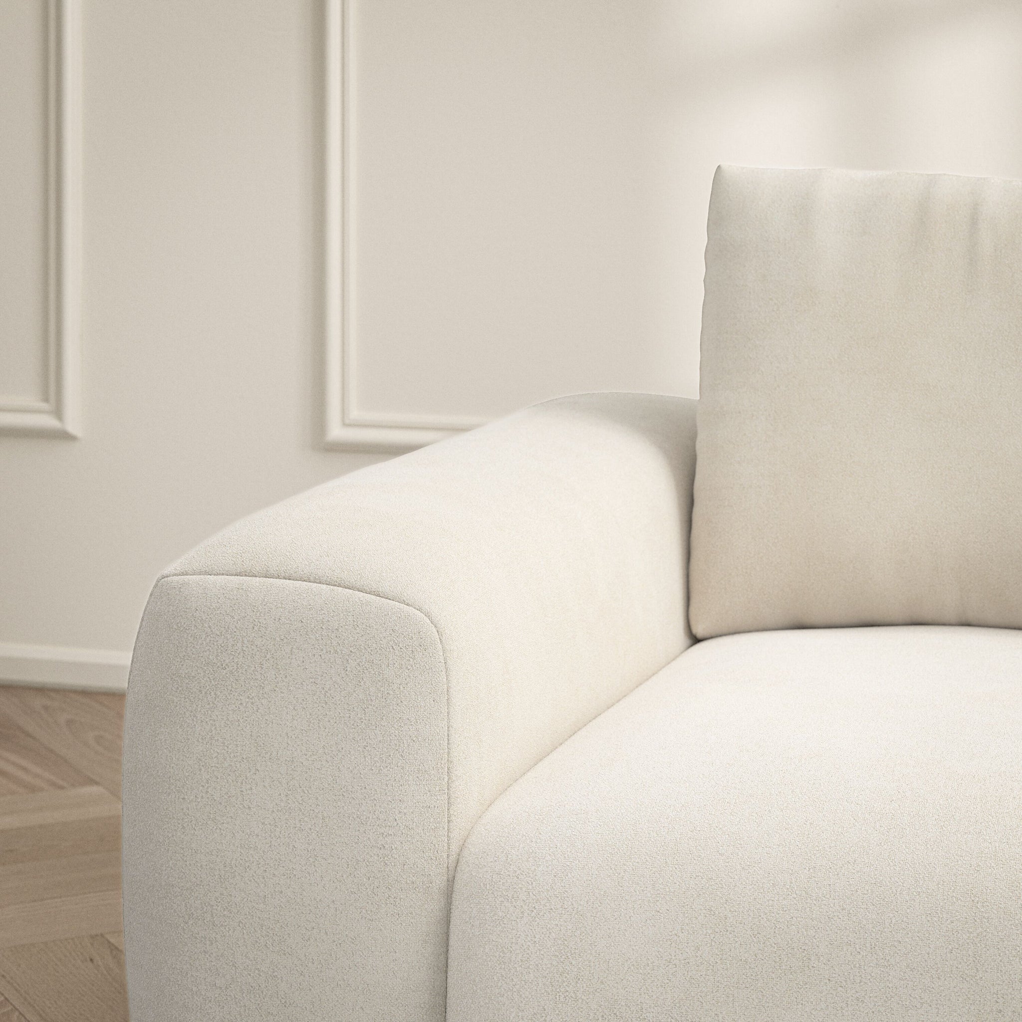 Luna Large Sofa - Soft Bouclé