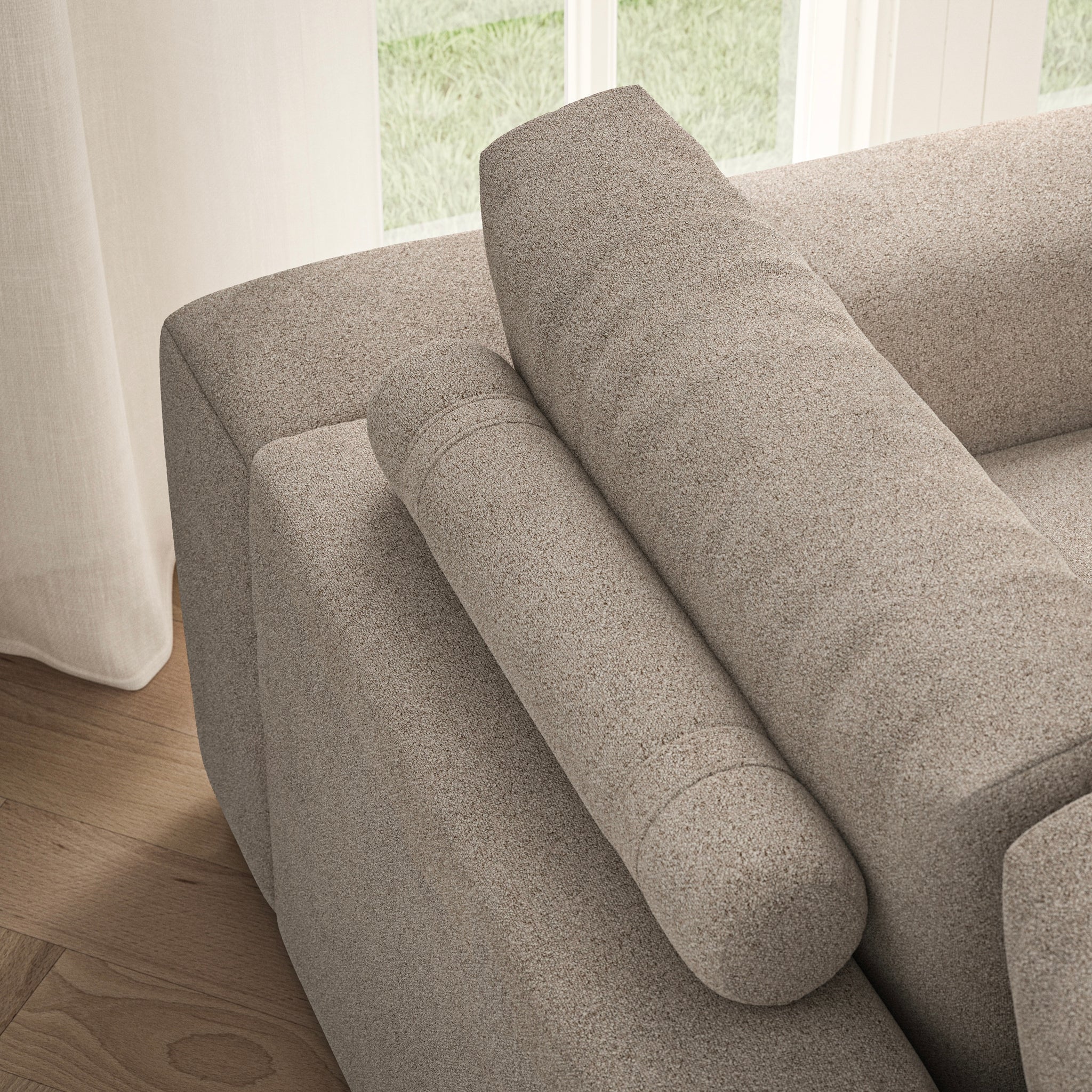 Luna Large Sofa - Soft Bouclé