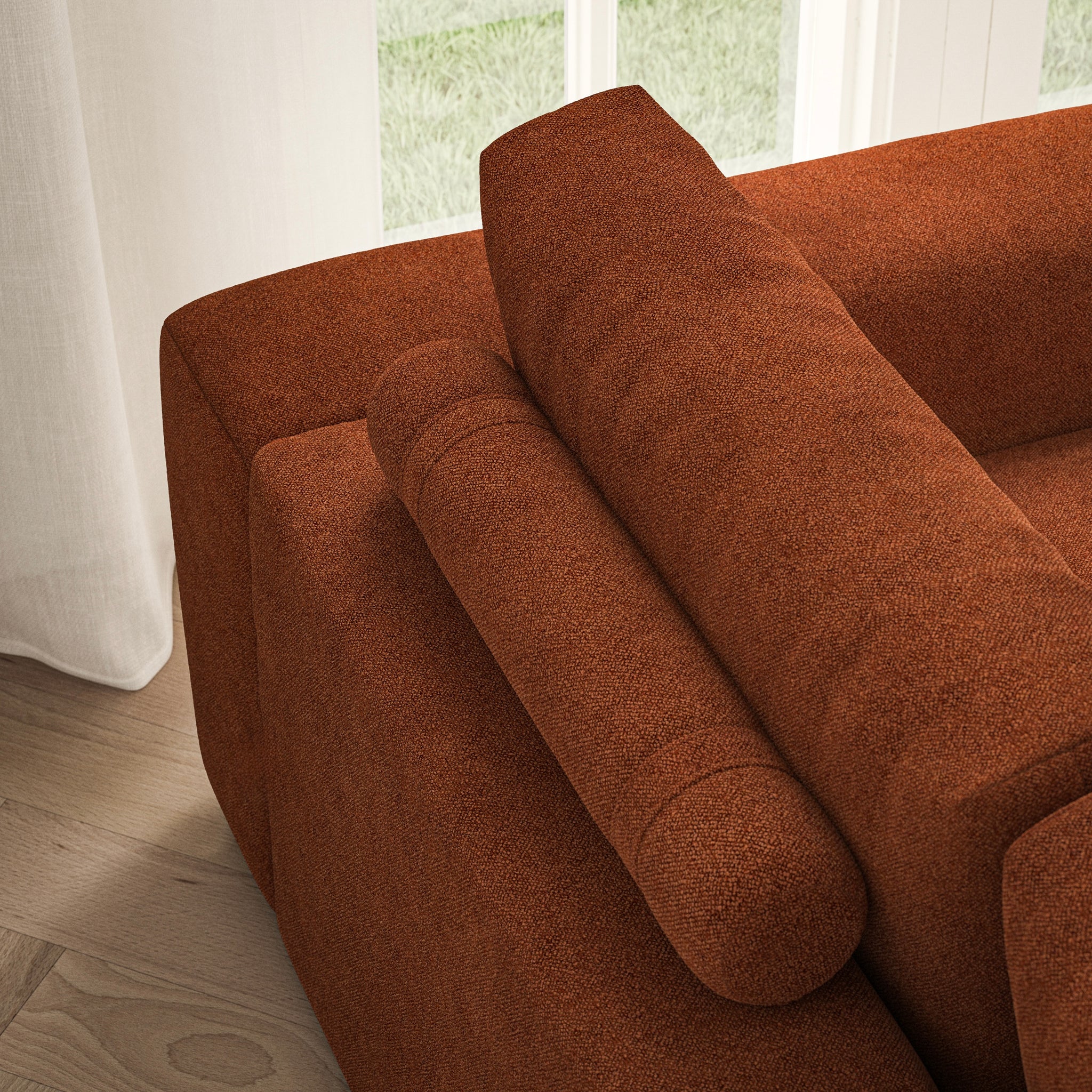 Luna Medium Sofa - Soft Bouclé