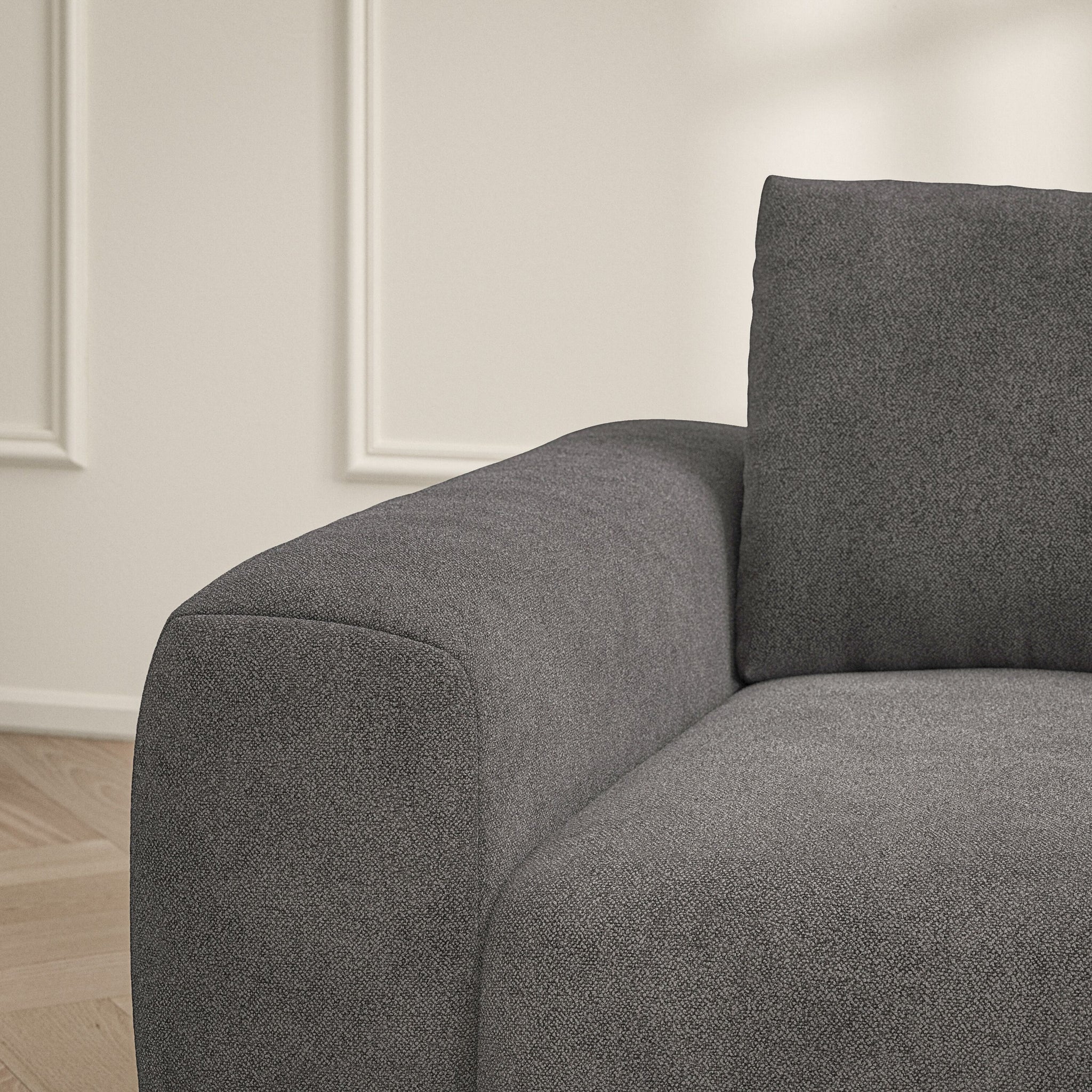 Luna Large Sofa - Soft Bouclé