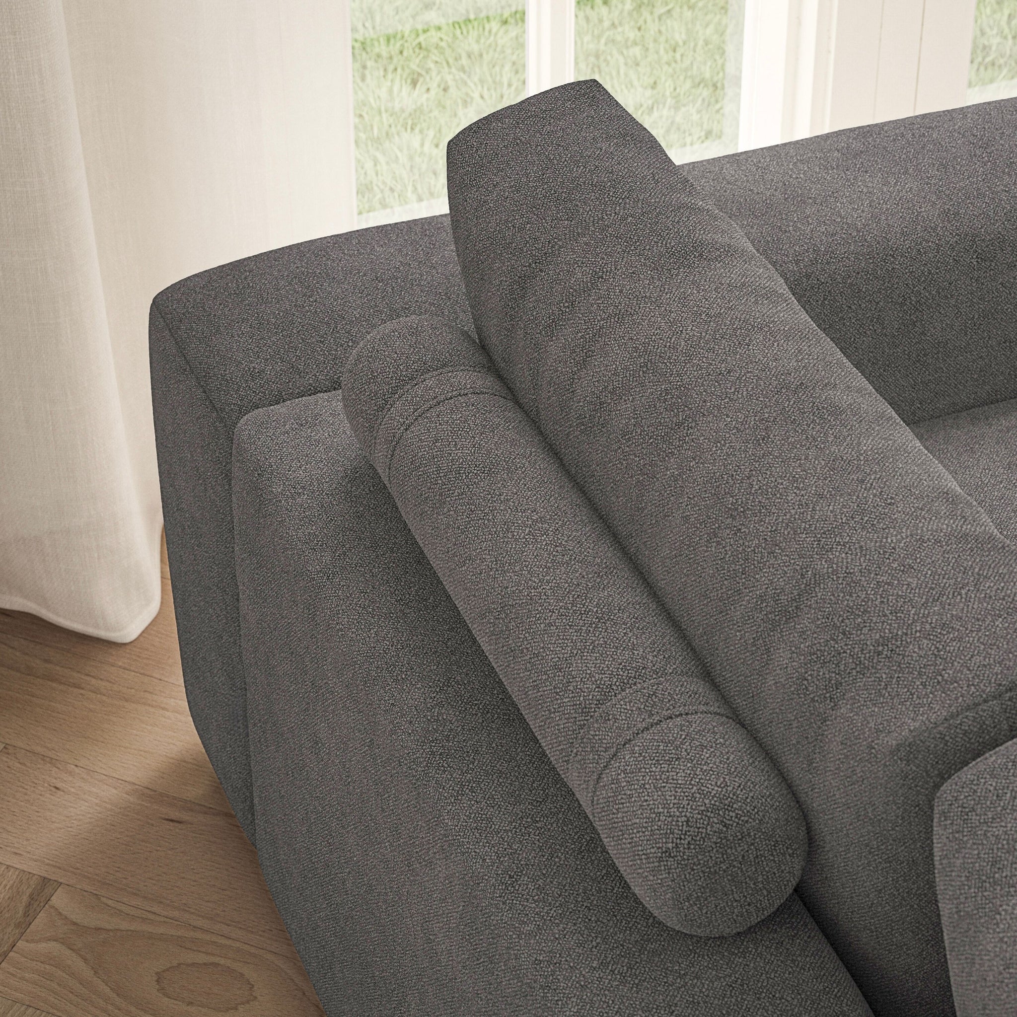 Luna Medium Sofa - Soft Bouclé