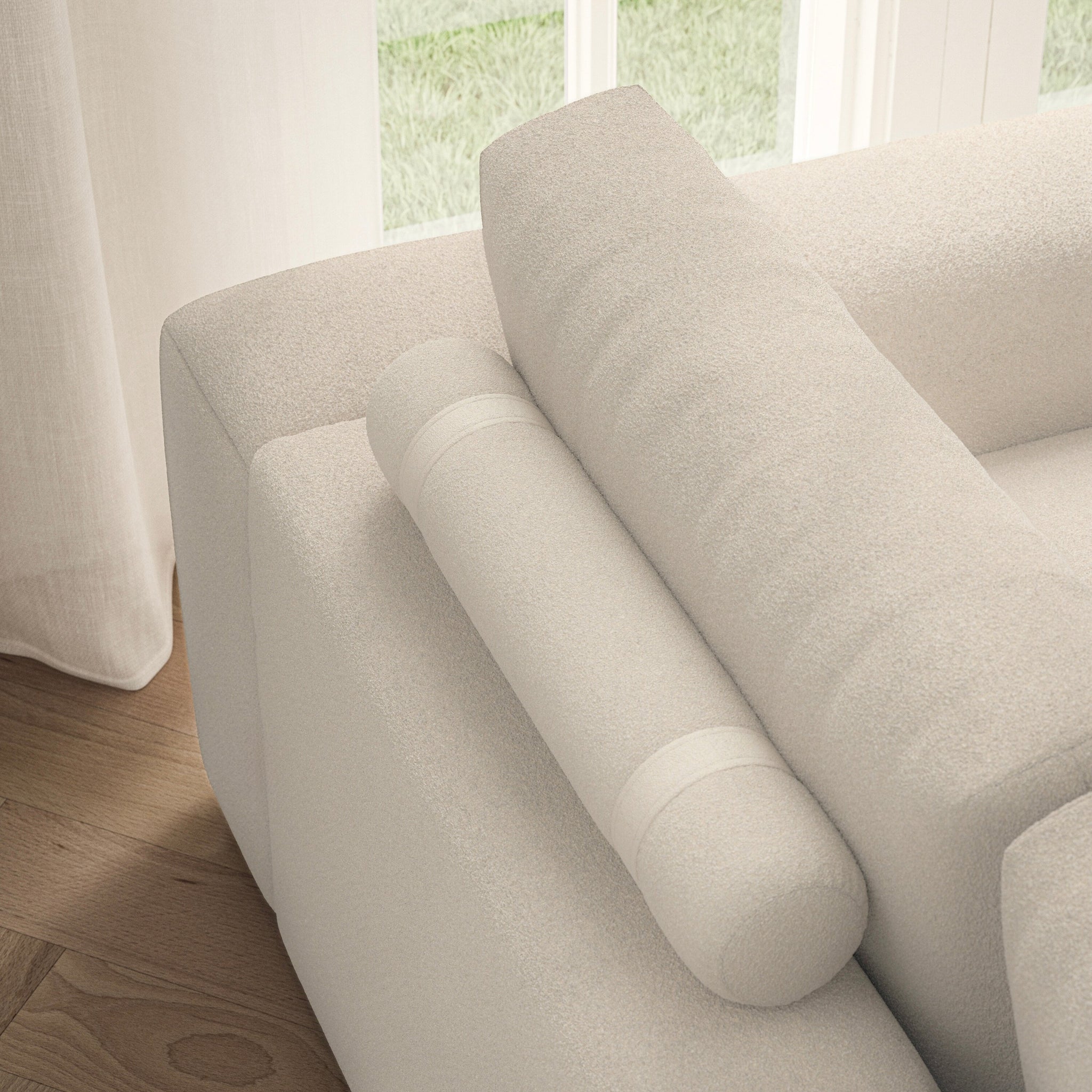 Luna Large Sofa - Soft Teddy