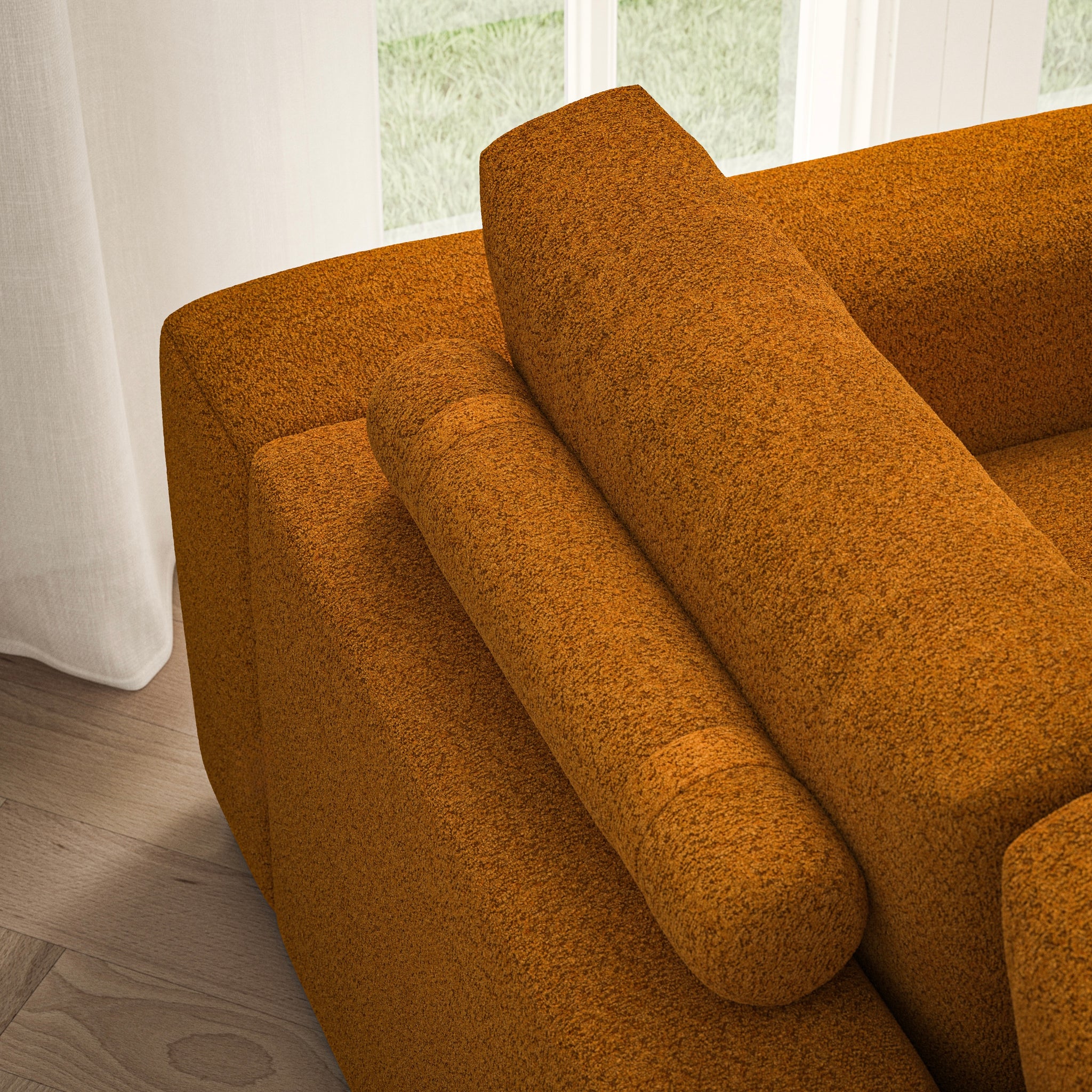 Luna Large Sofa - Soft Teddy