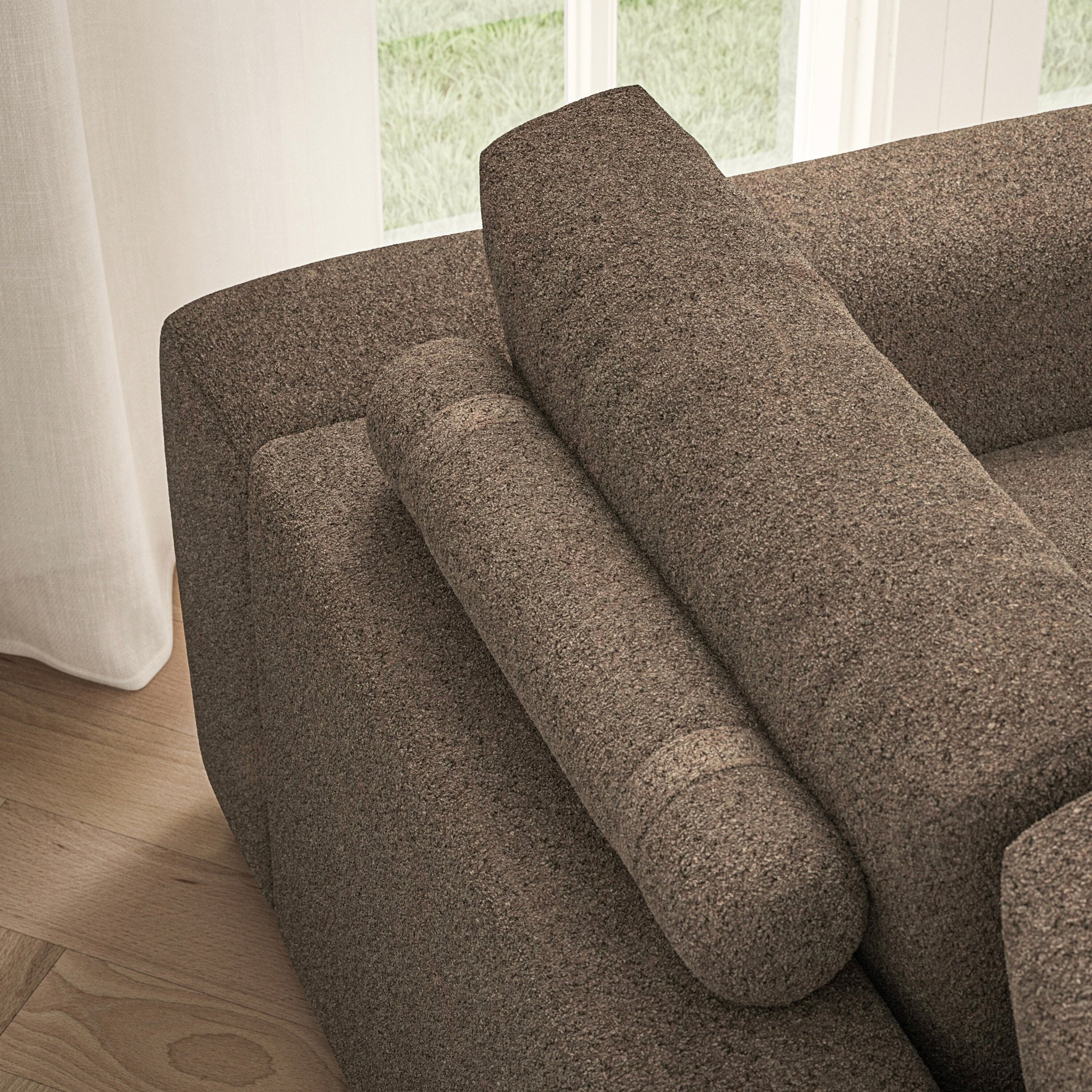 Luna Large Corner - Soft Teddy