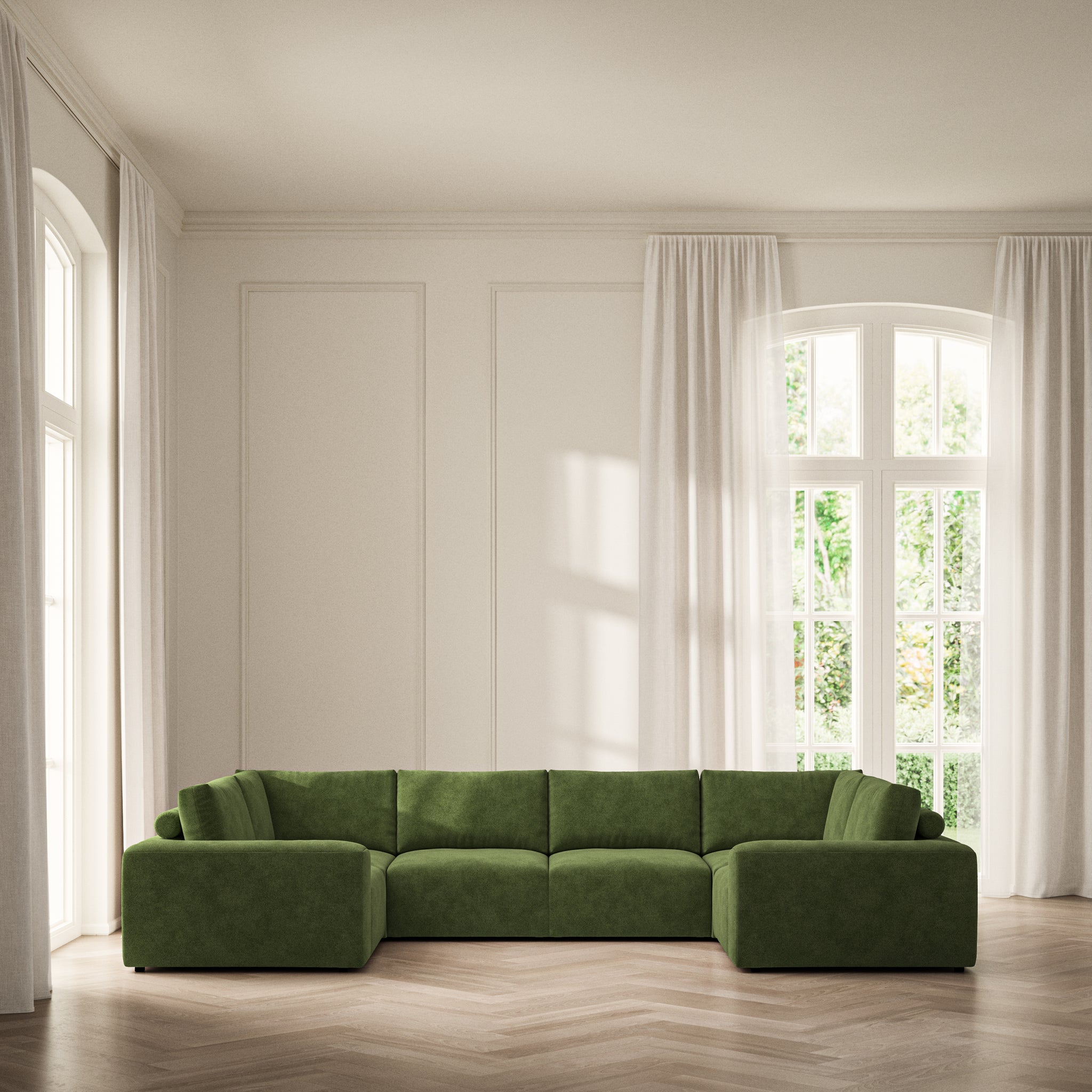 Luna U-Shape Closed End - Soft Bouclé