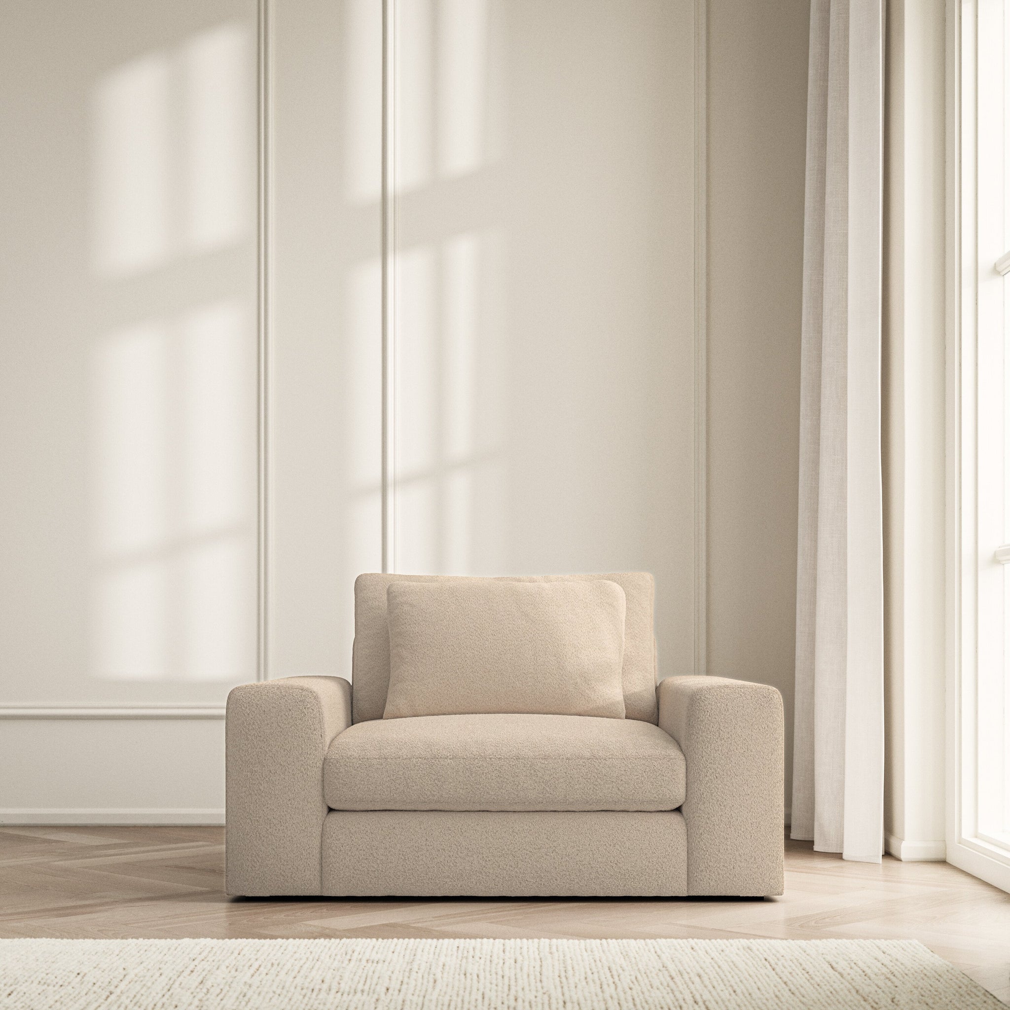 Lusso Armchair - Soft Teddy