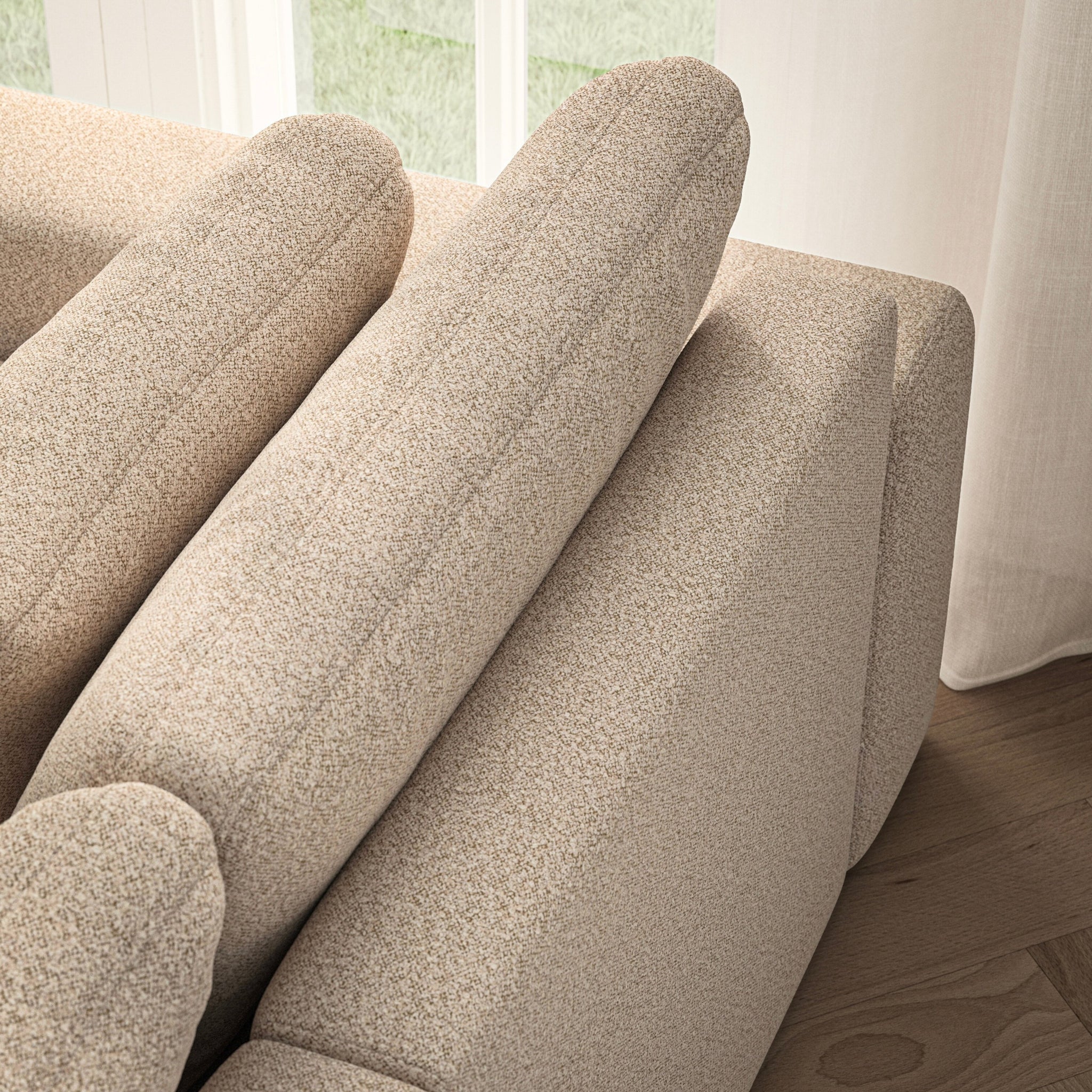 Lusso Corner Chaise RHF - Bouclé