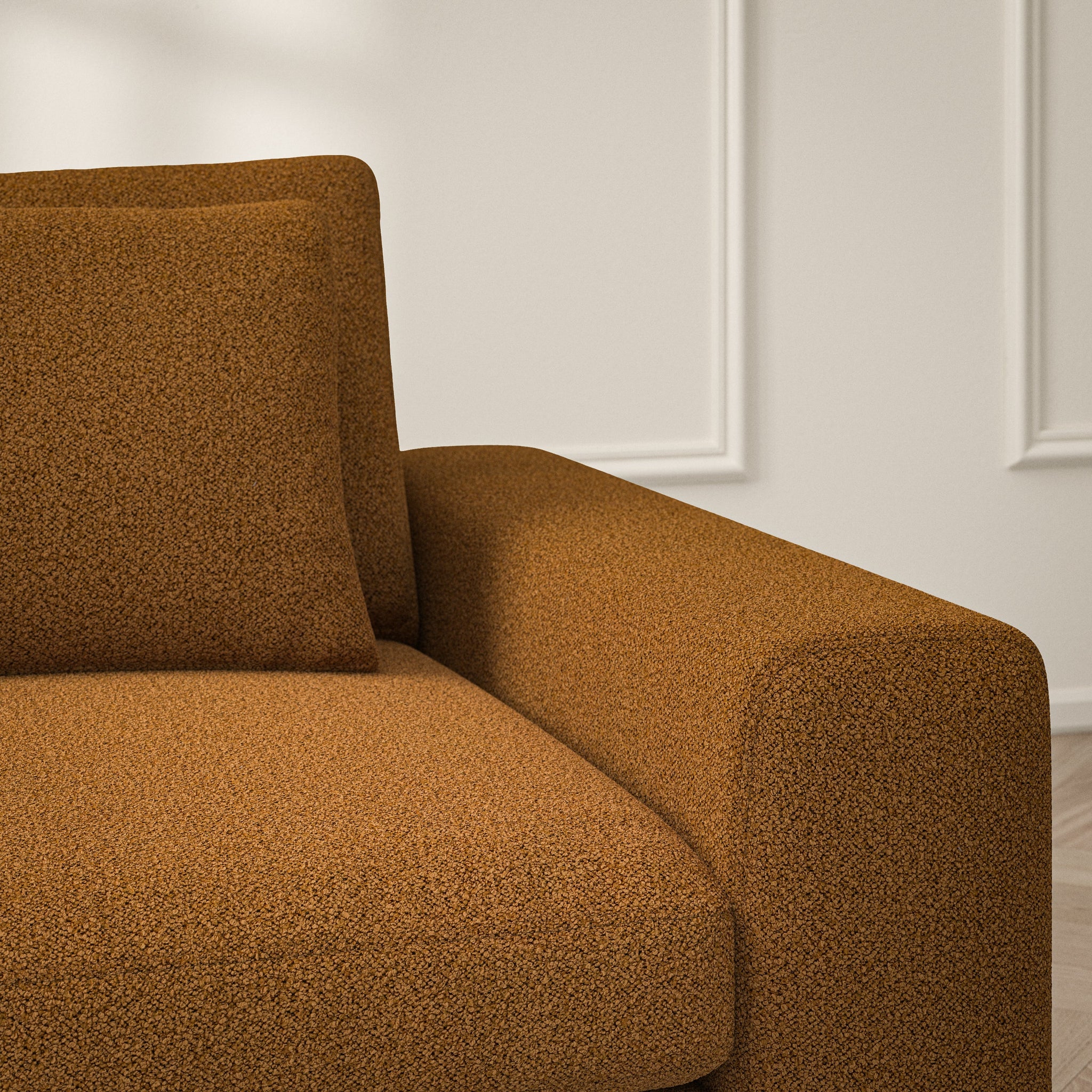 Lusso Corner Chaise LHF - Bouclé