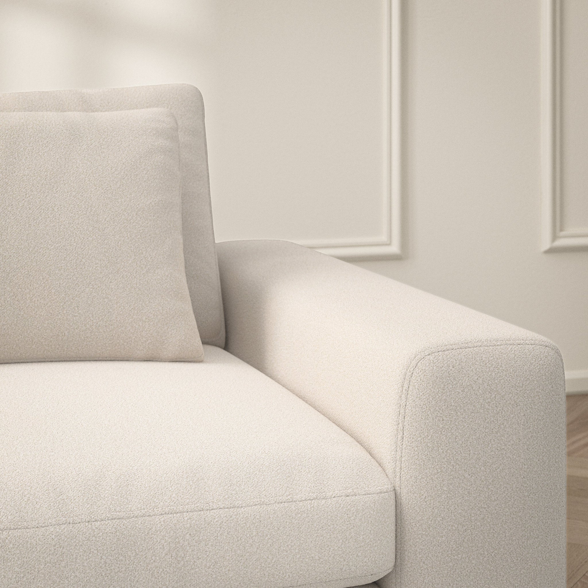 Lusso Corner Chaise LHF - Bouclé