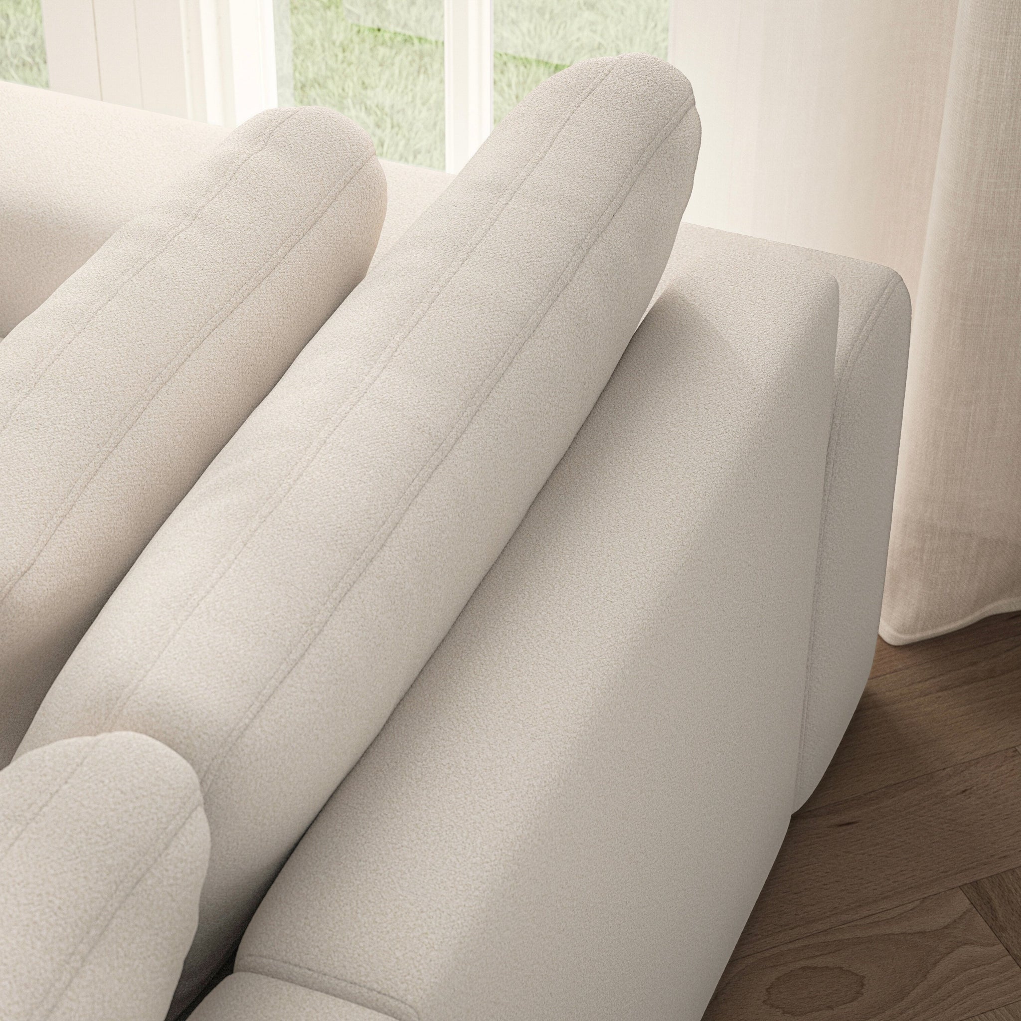 Lusso Corner Chaise RHF - Bouclé