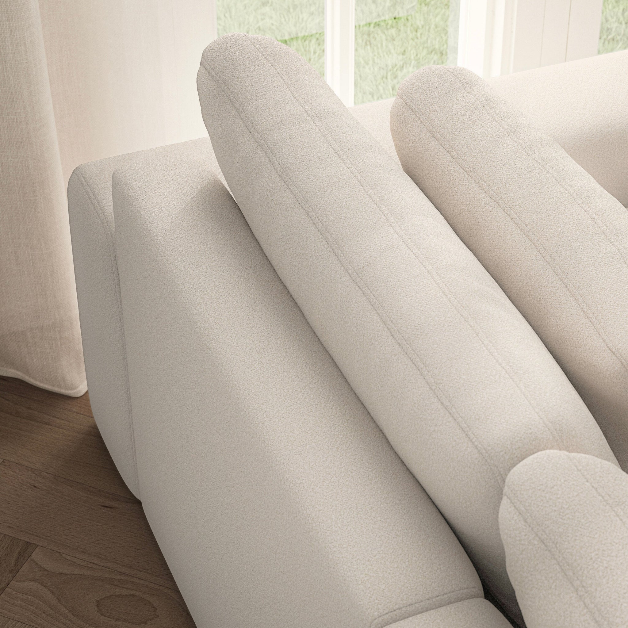 Lusso Corner Chaise LHF - Bouclé