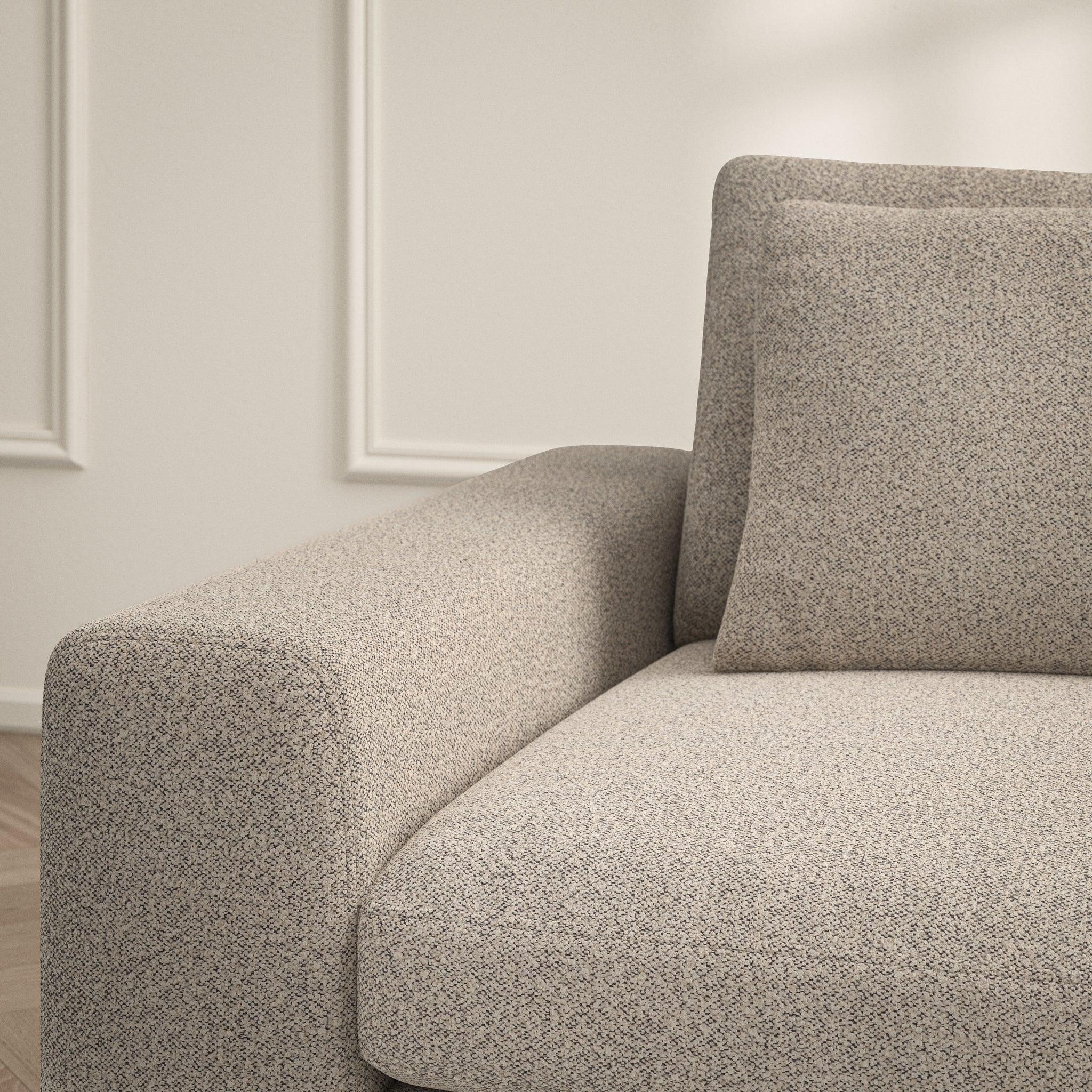 Lusso Chaise Sofa - Bouclé