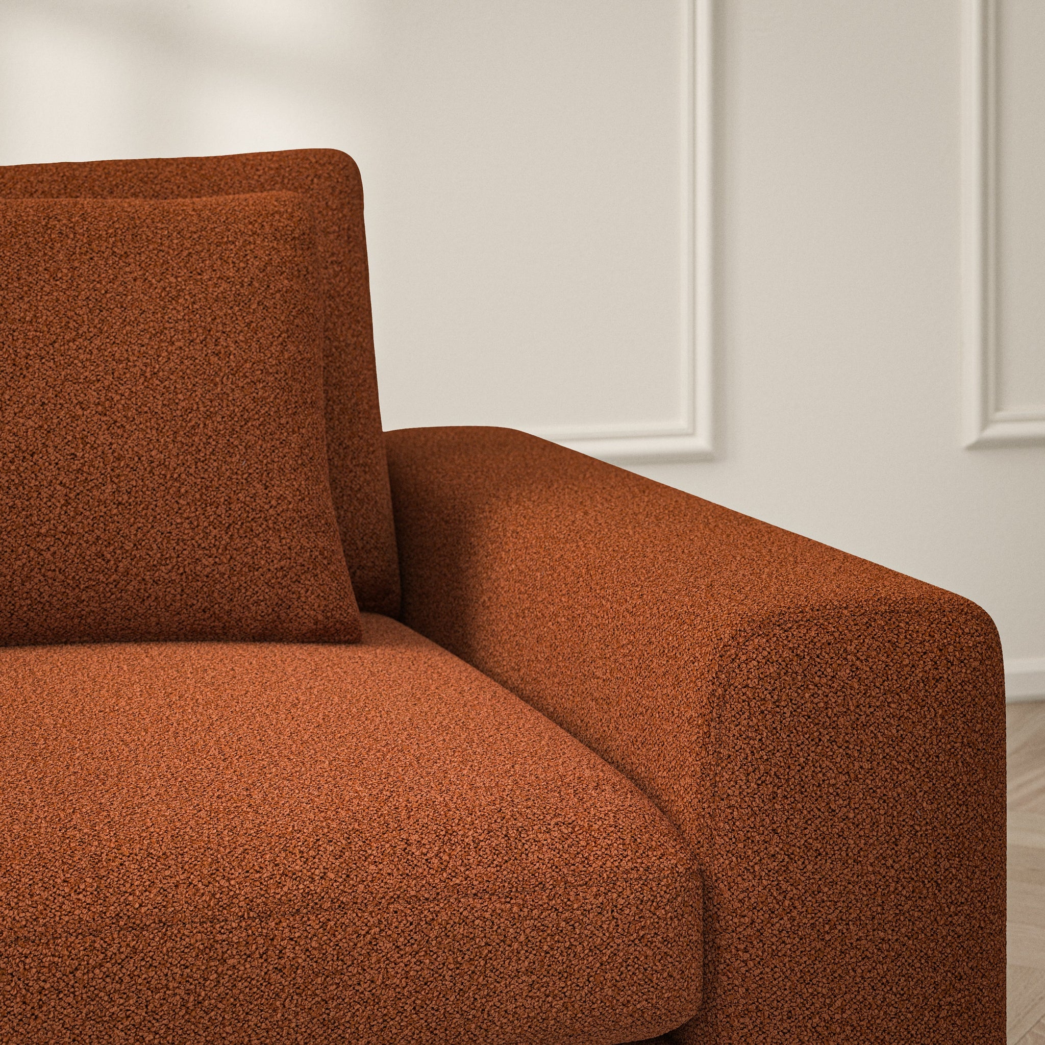 Lusso Corner Chaise LHF - Bouclé
