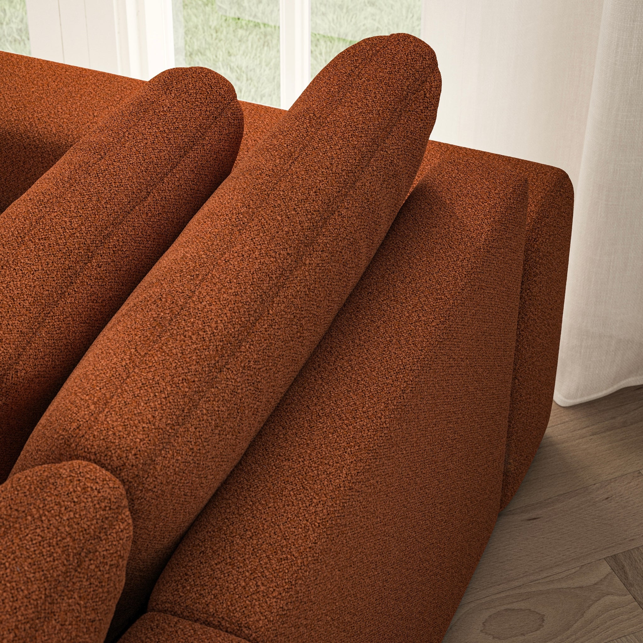 Lusso Corner Chaise RHF - Bouclé