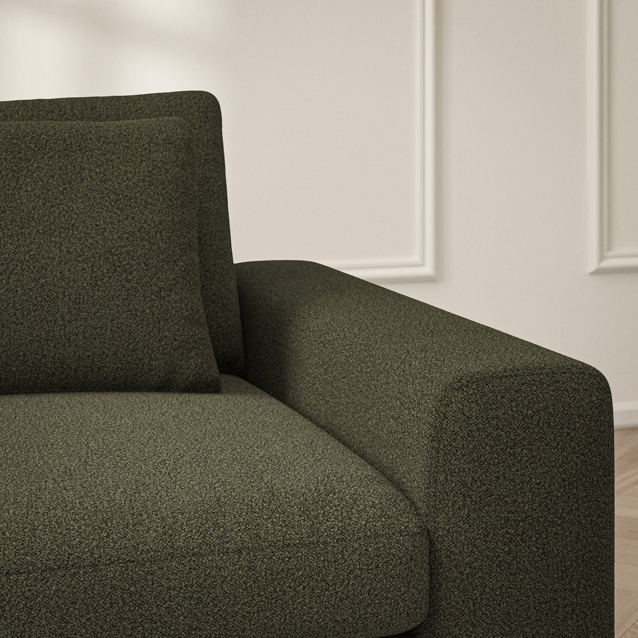 Lusso Corner Chaise LHF - Bouclé
