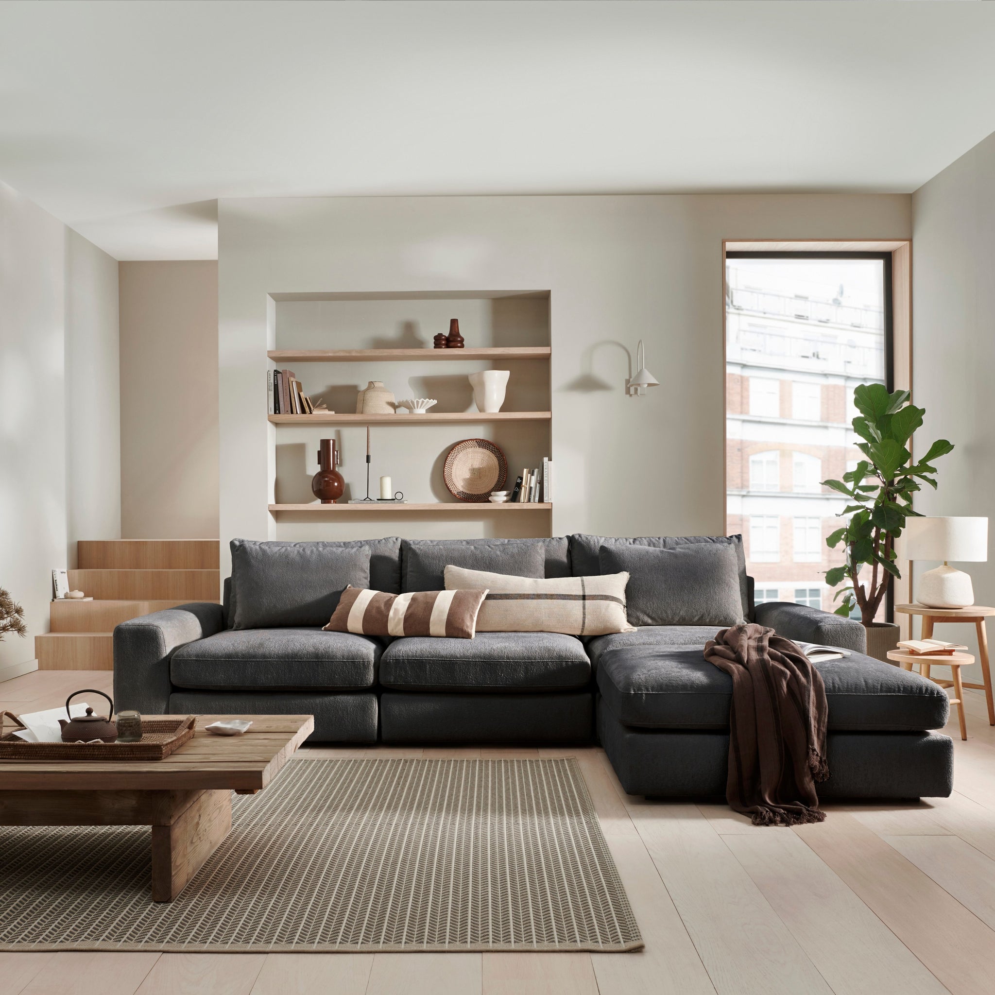 Lusso Chaise Sofa - Symphony
