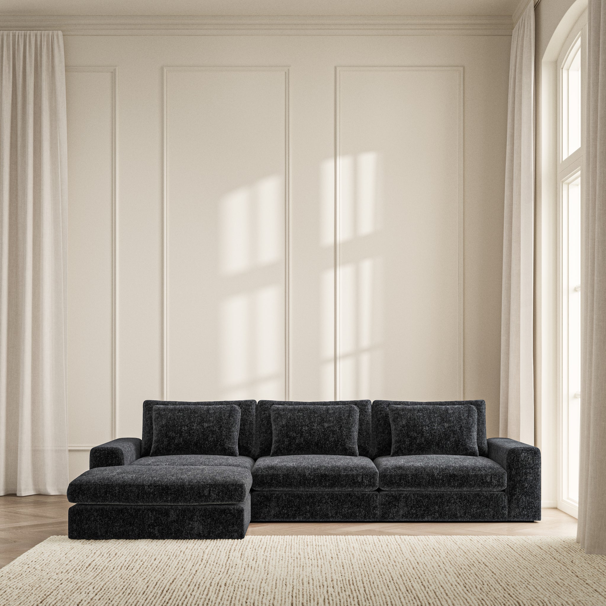 Lusso Chaise Sofa - Symphony